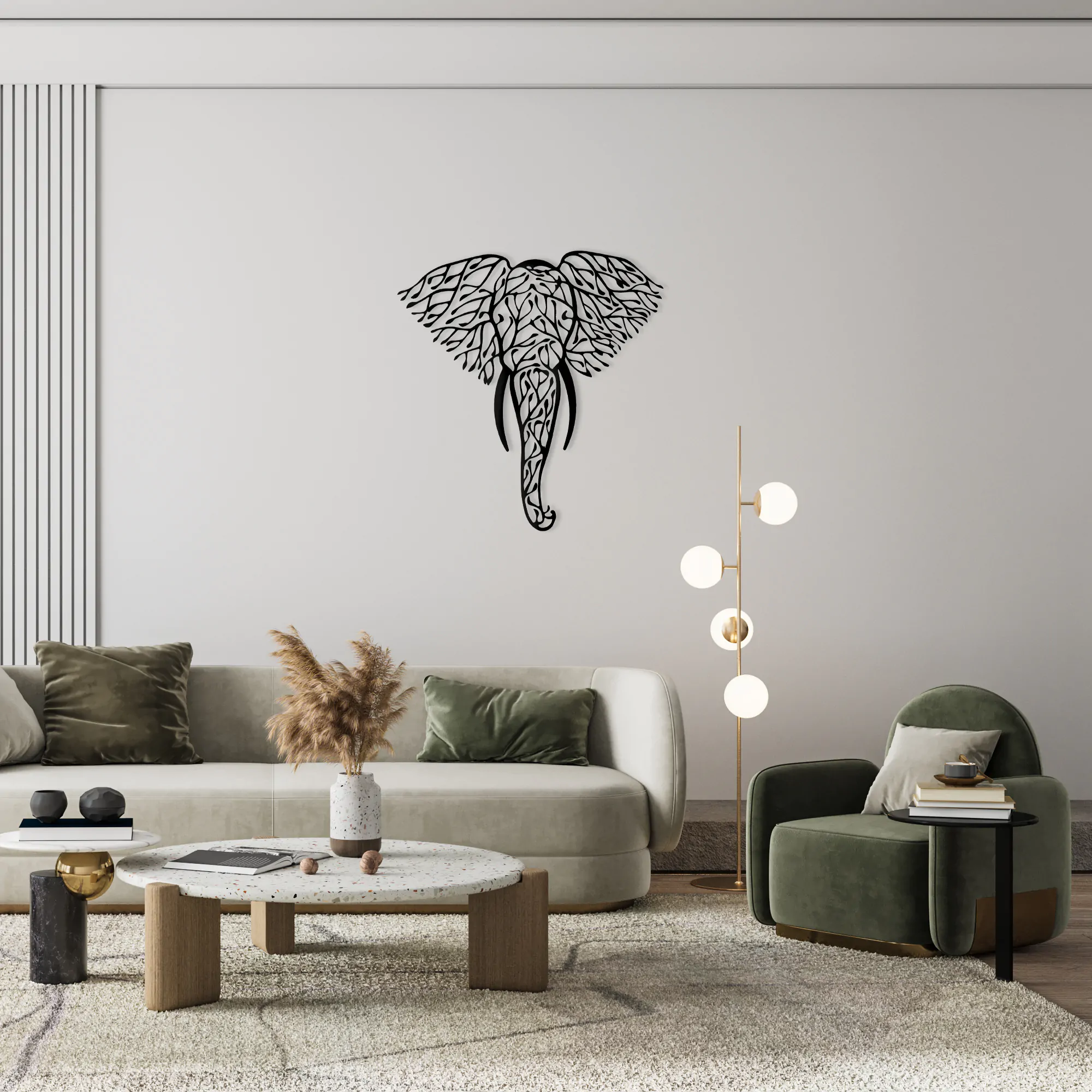 Elephant Metal Wall Art 1038