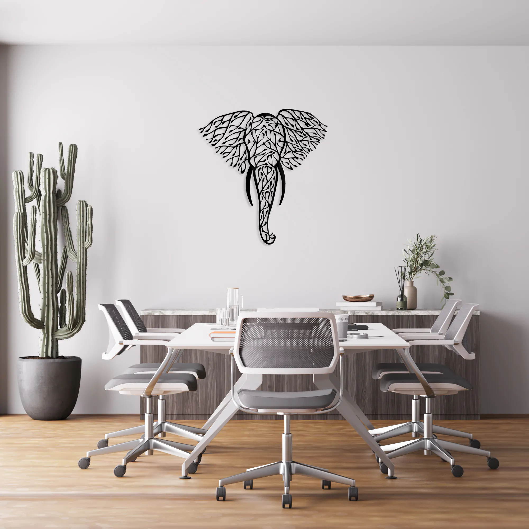 Elephant Metal Wall Art 1038