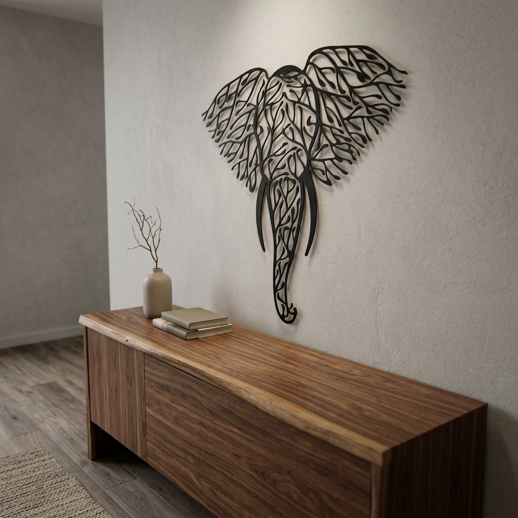Elephant Metal Wall Art 1038