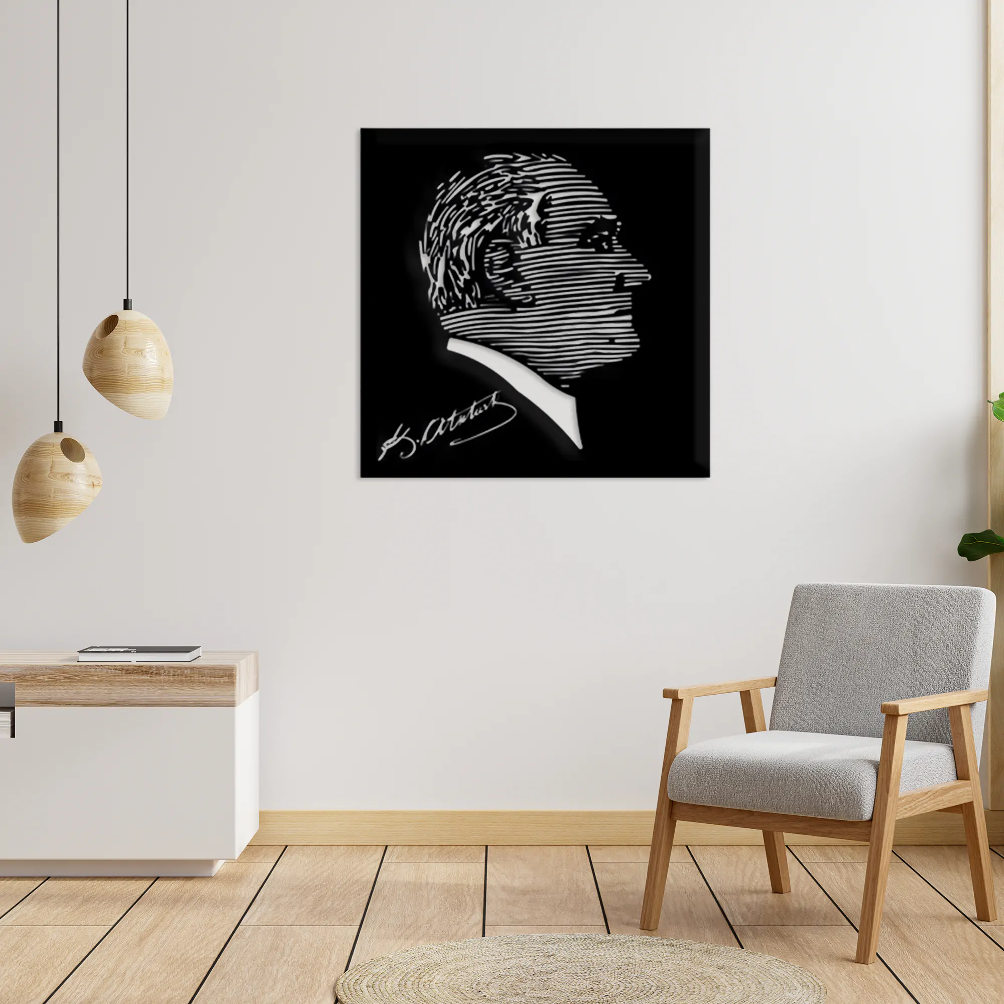 Ataturk Metal Wall Art 1005