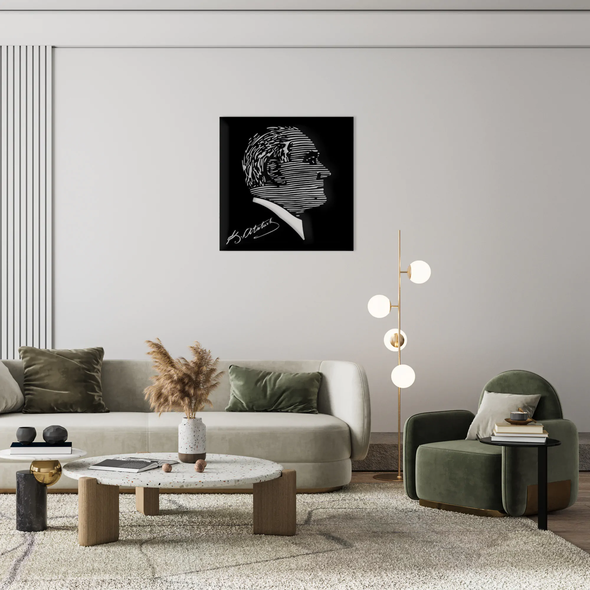 Ataturk Metal Wall Art 1005