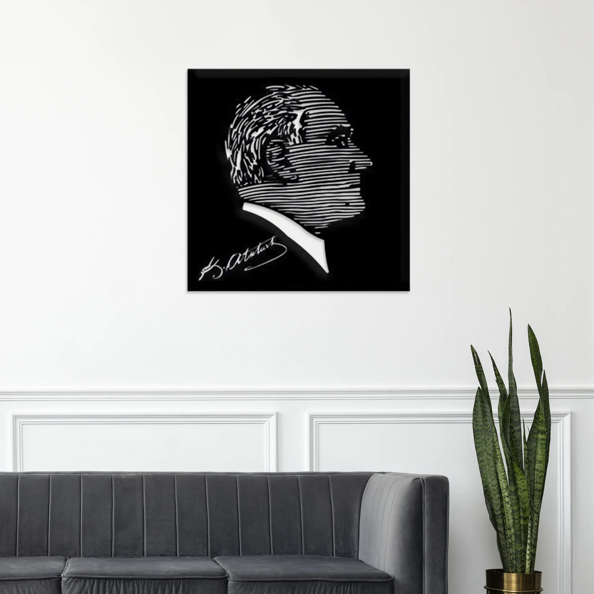 Ataturk Metal Wall Art 1005