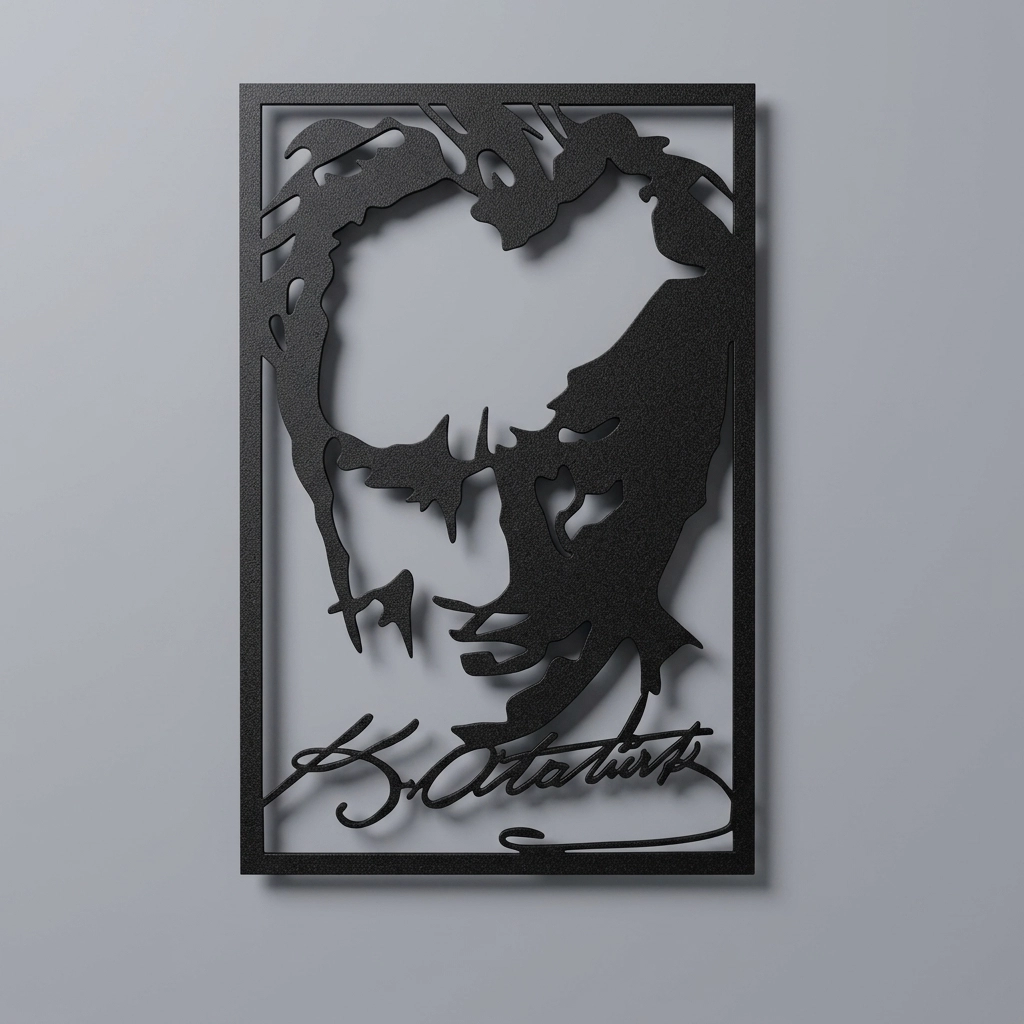 Ataturk Metal Wall Art 1009