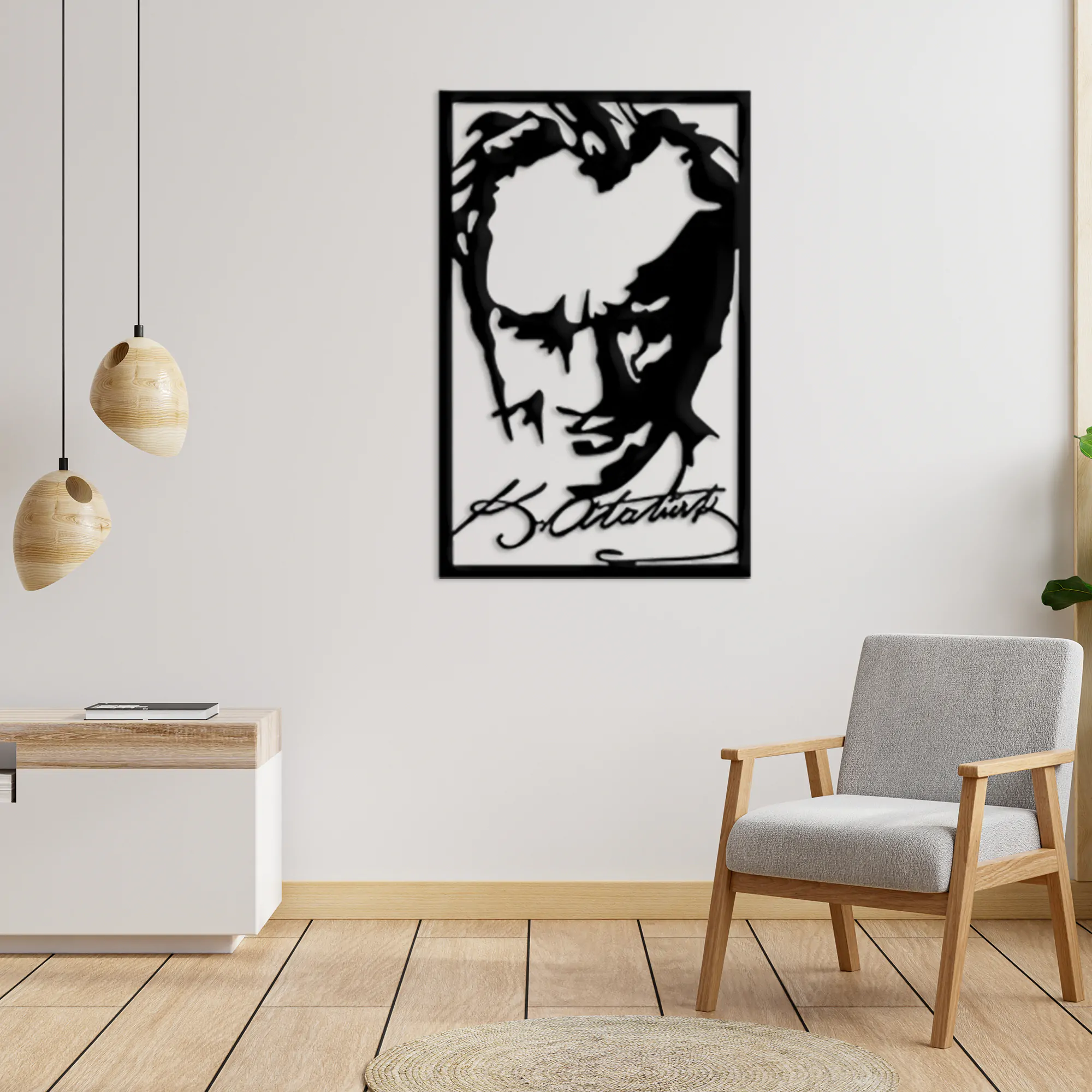 Ataturk Metal Wall Art 1009