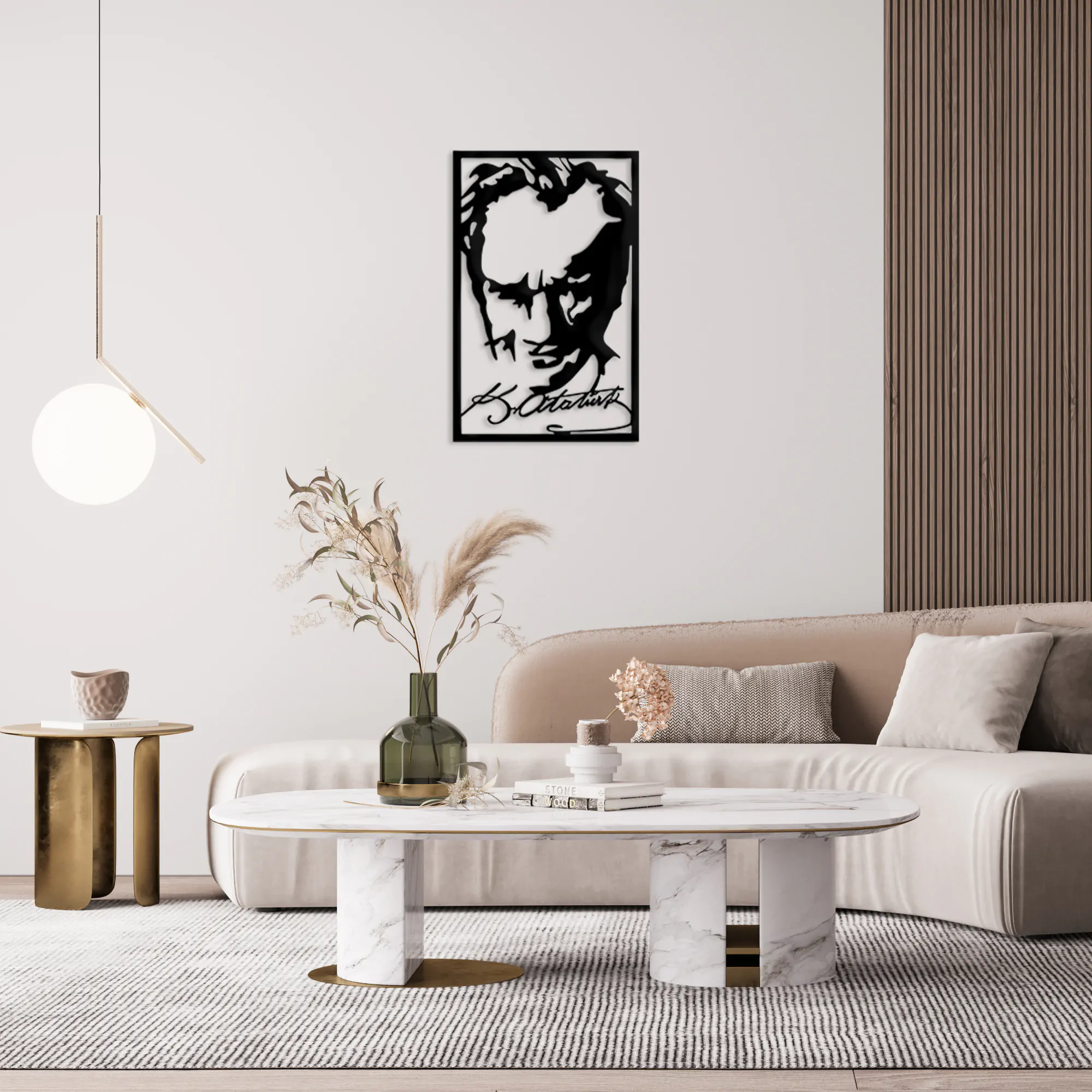 Ataturk Metal Wall Art 1009