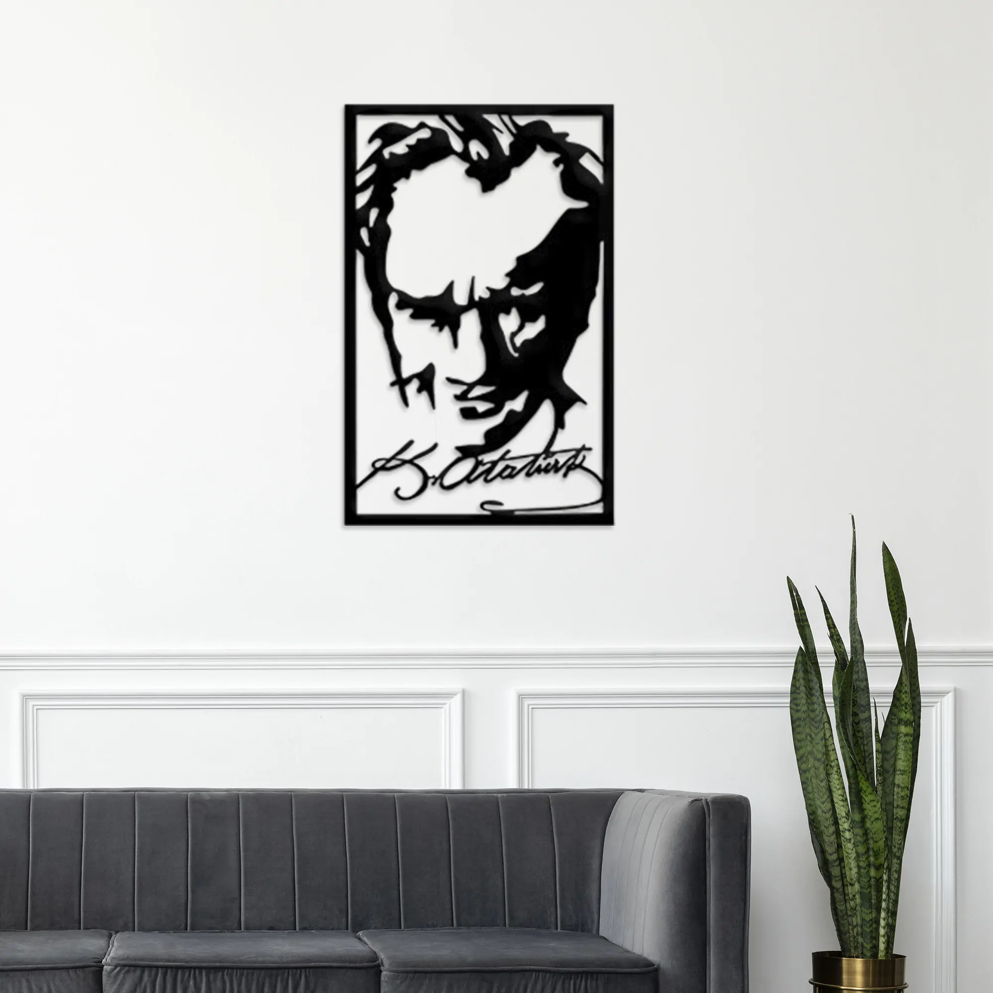 Ataturk Metal Wall Art 1009