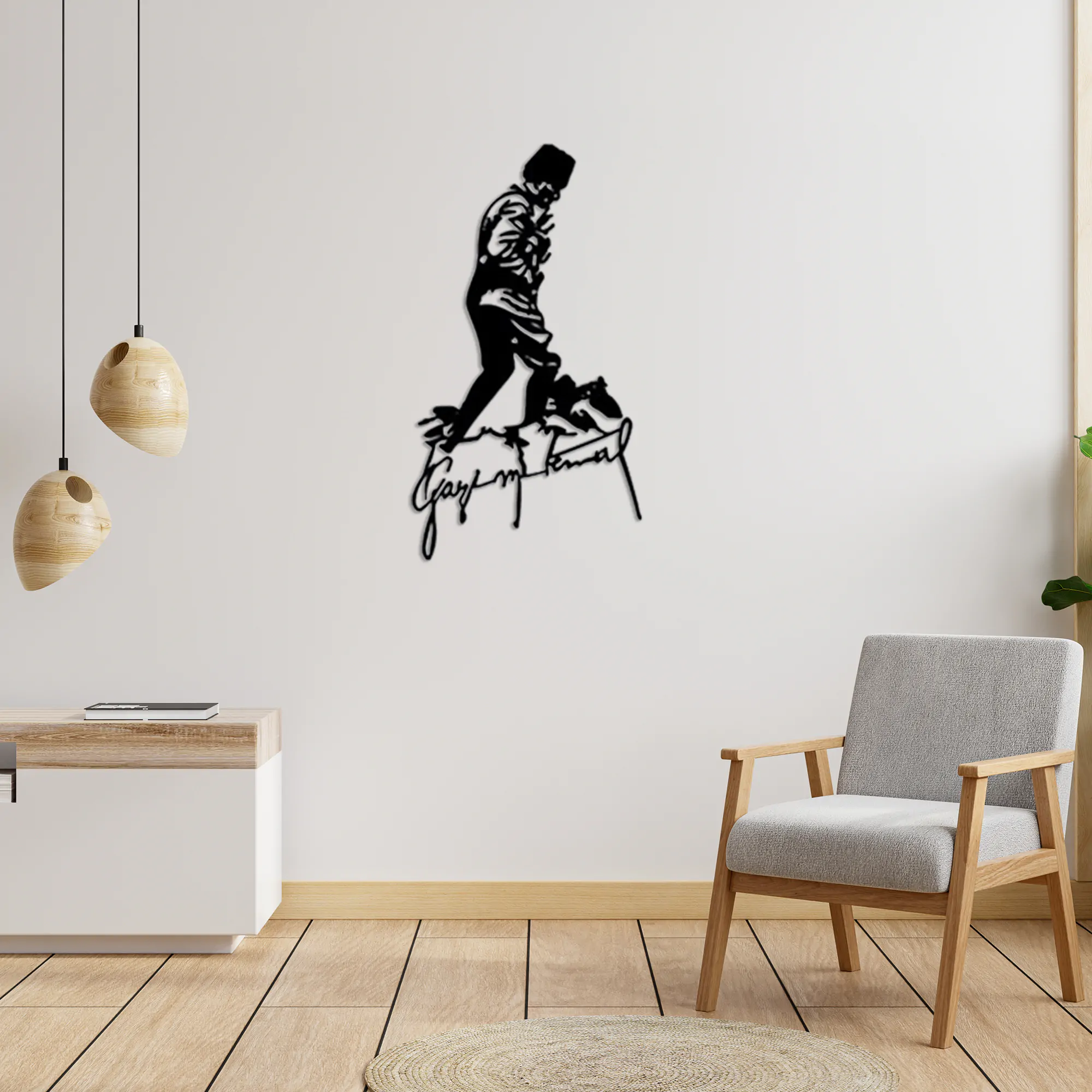 Ataturk Metal Wal Art 1018