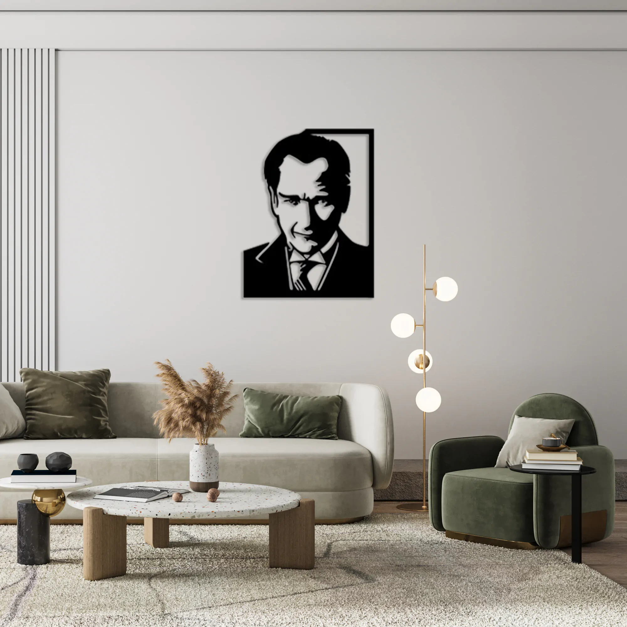 Ataturk Metal Wall Art 1010
