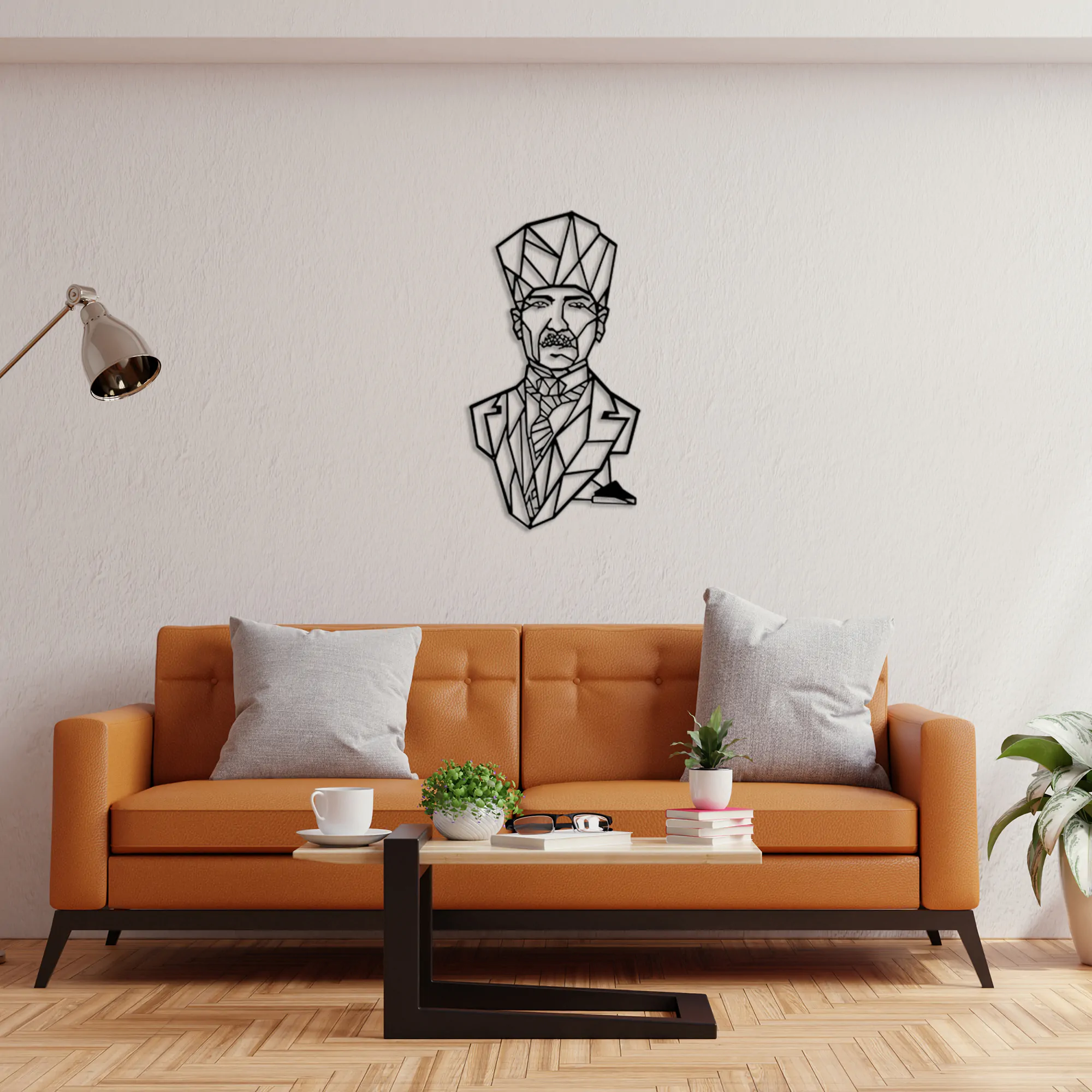 Atatürk Portrait Metal Wall Art