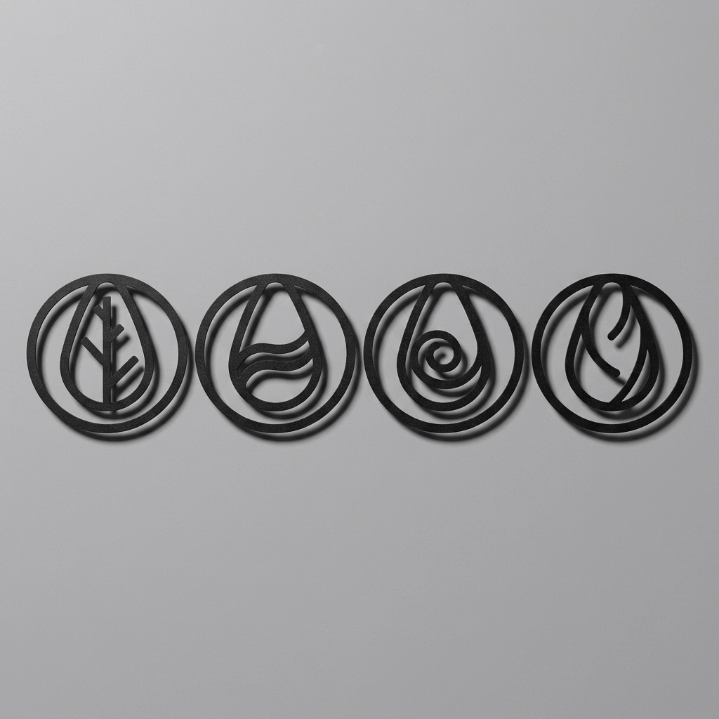 4 Element Metal Tablo