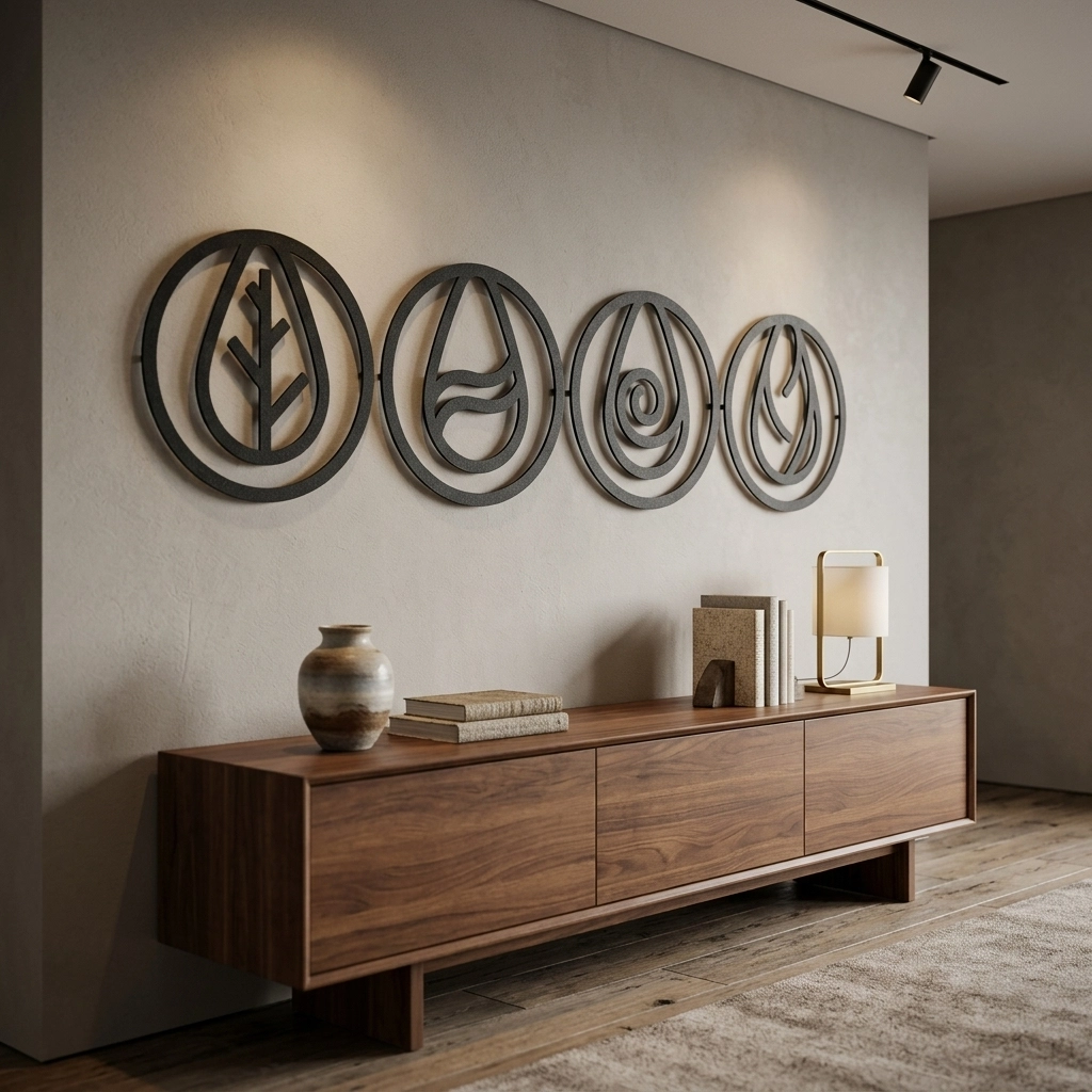 4 Element Metal Tablo
