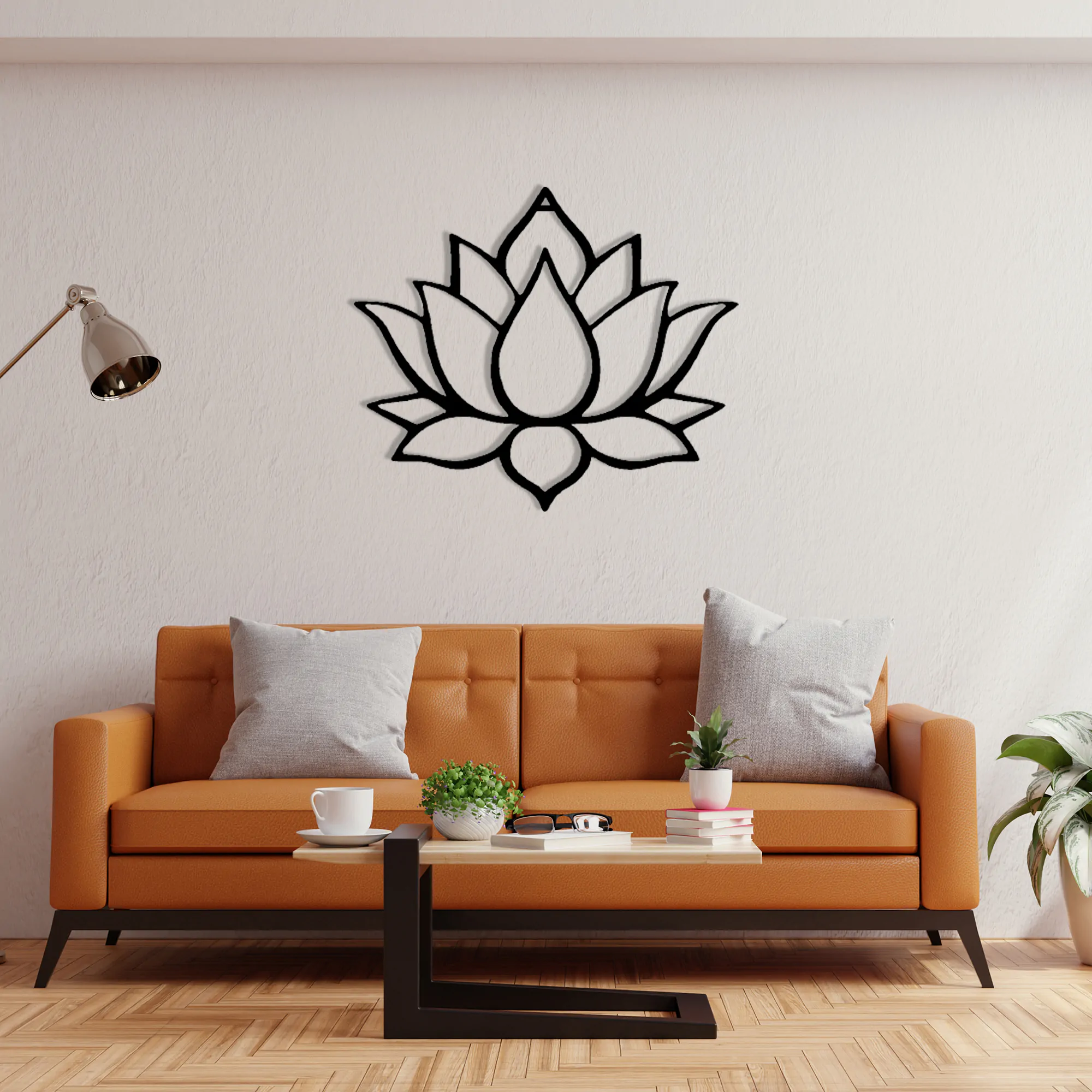 Lotus Flower Metal Wall Art 