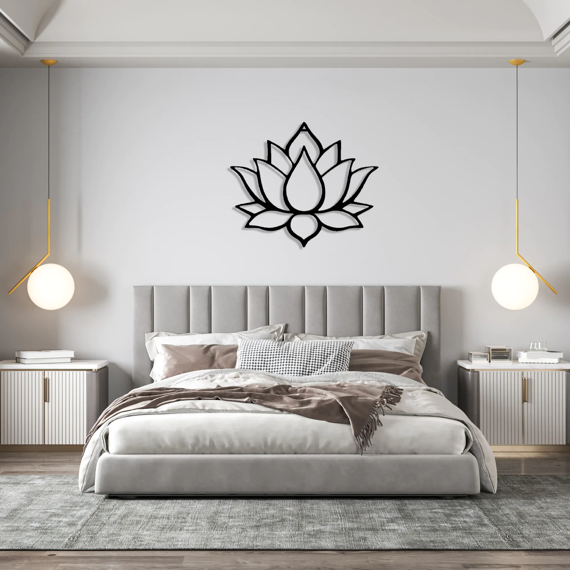 Lotus Flower Metal Wall Art 