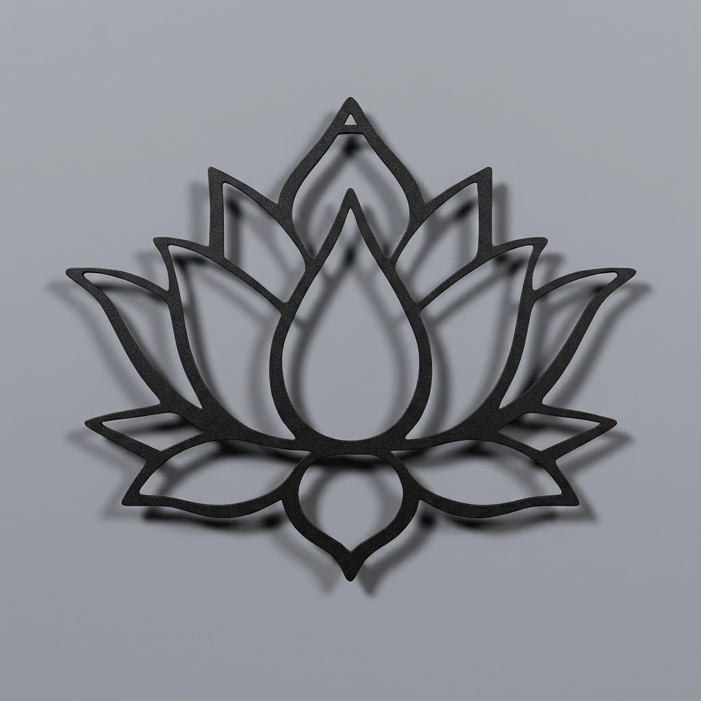 Lotus Flower Metal Wall Art