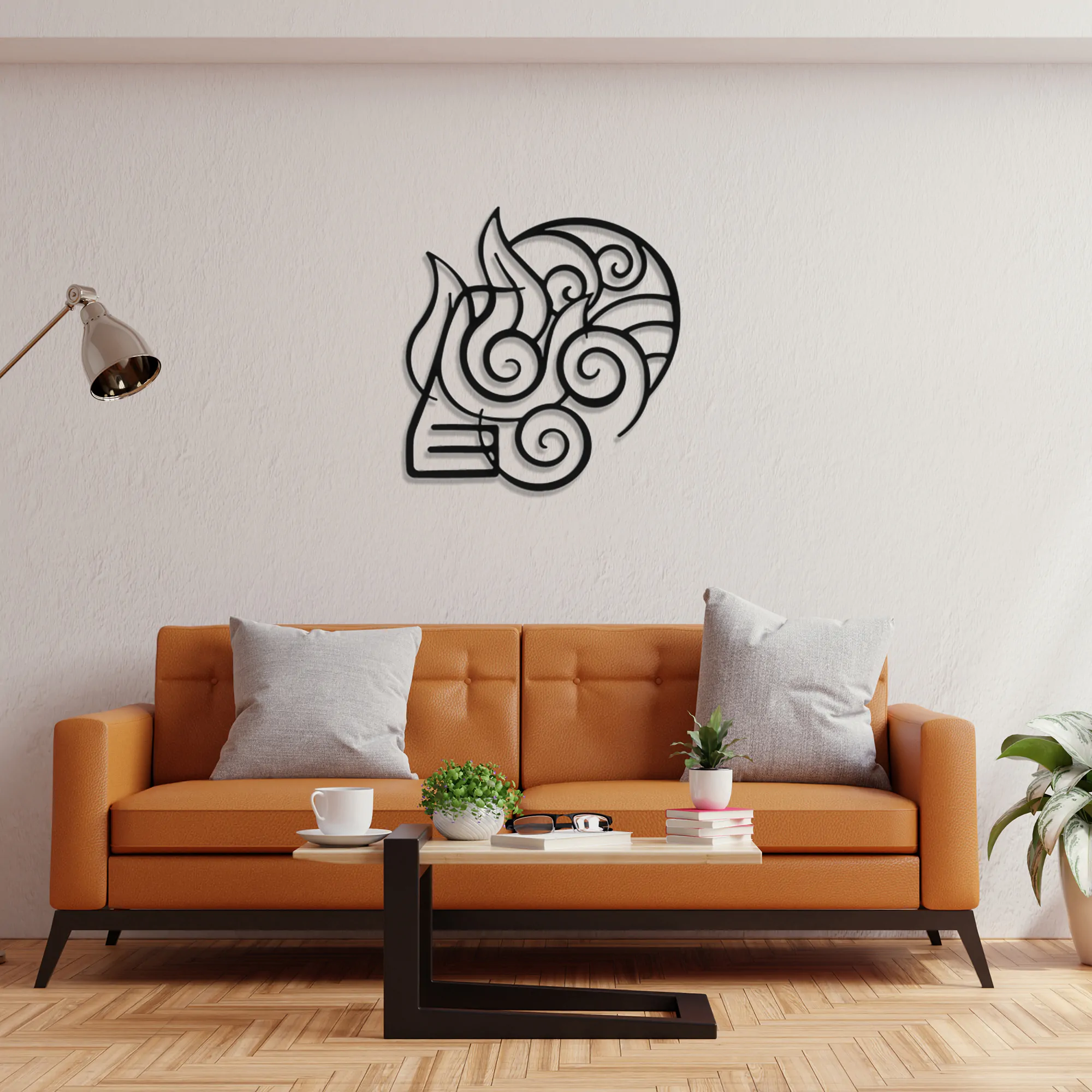 4 Elements Metal Wall Art-1077 