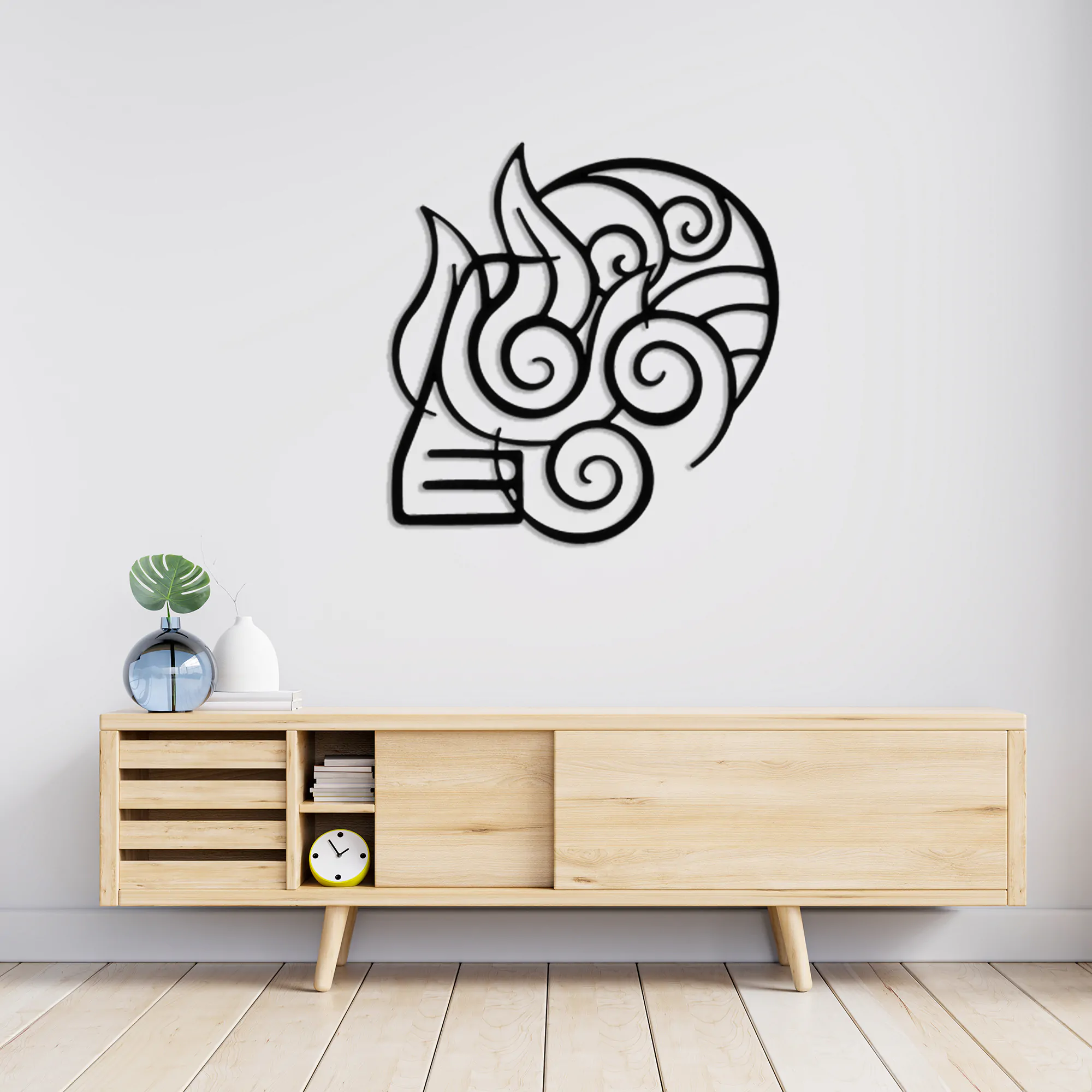 4 Elements Metal Wall Art-1077 