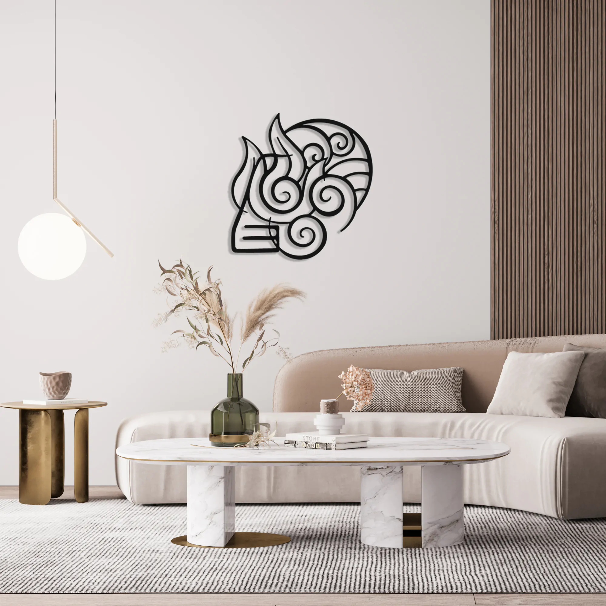 4 Elements Metal Wall Art-1077 