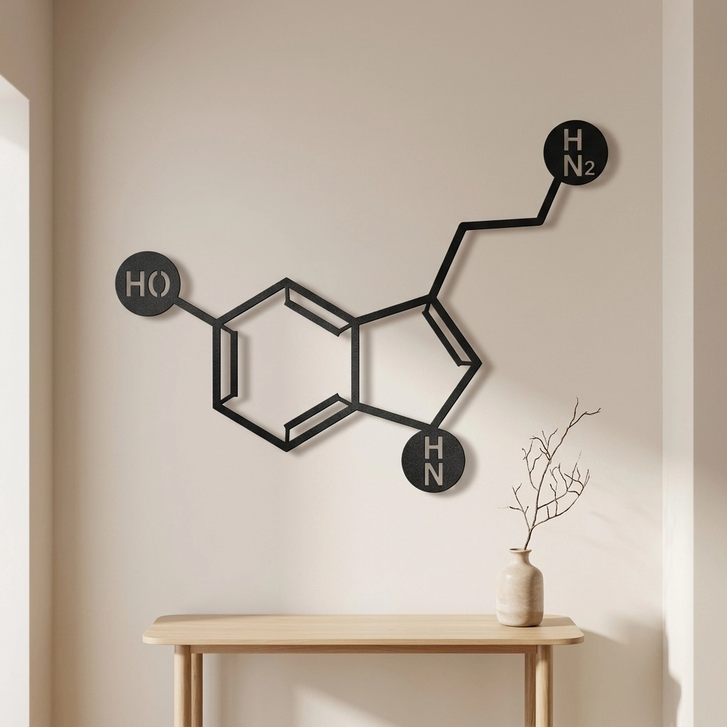 Serotonin Metal Wall Art
