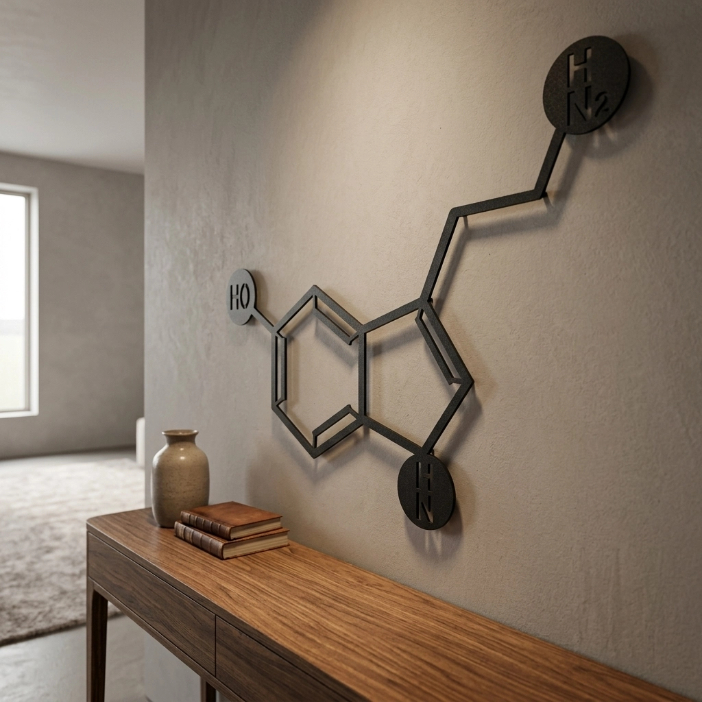 Serotonin Metal Wall Art