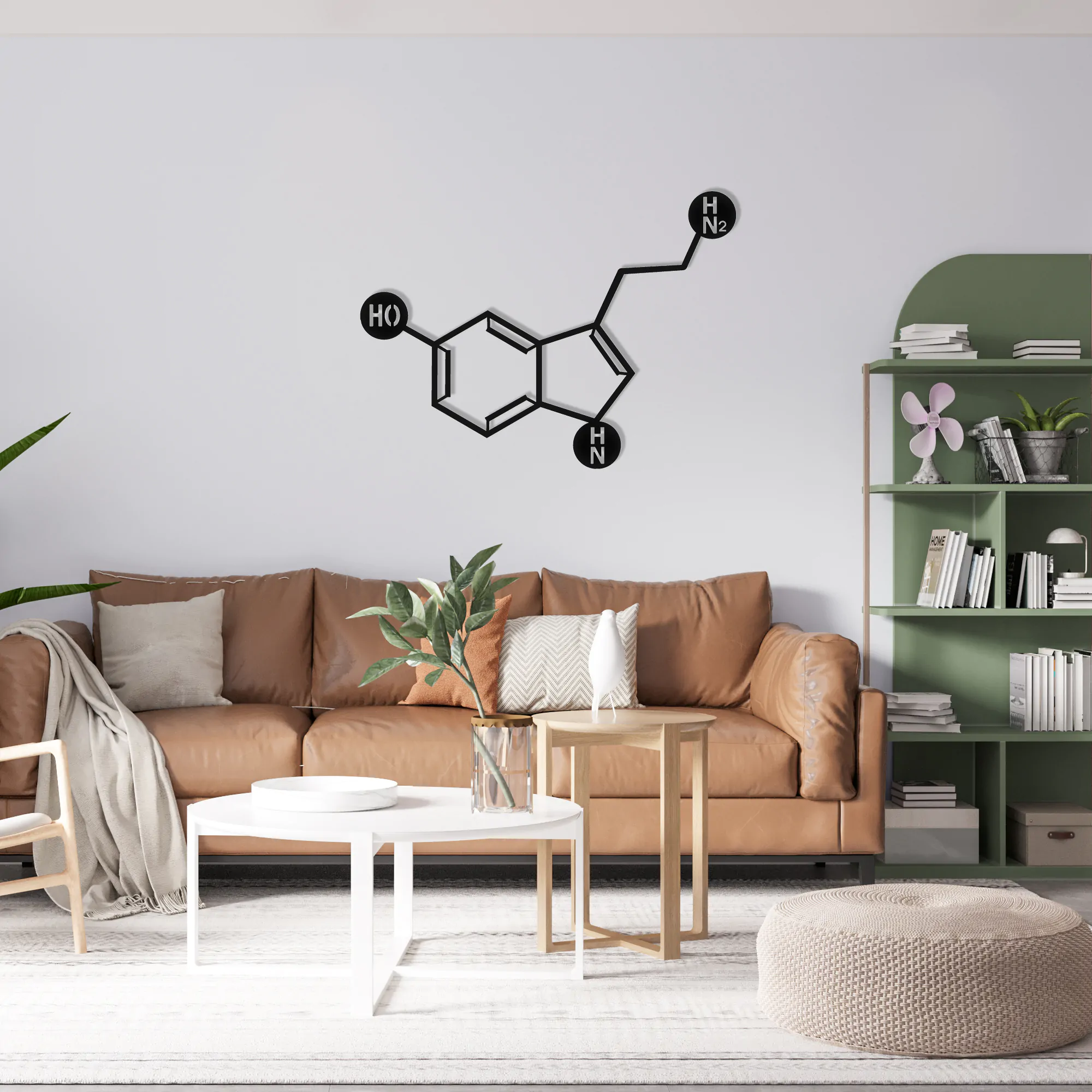 Serotonin Metal Wall Art