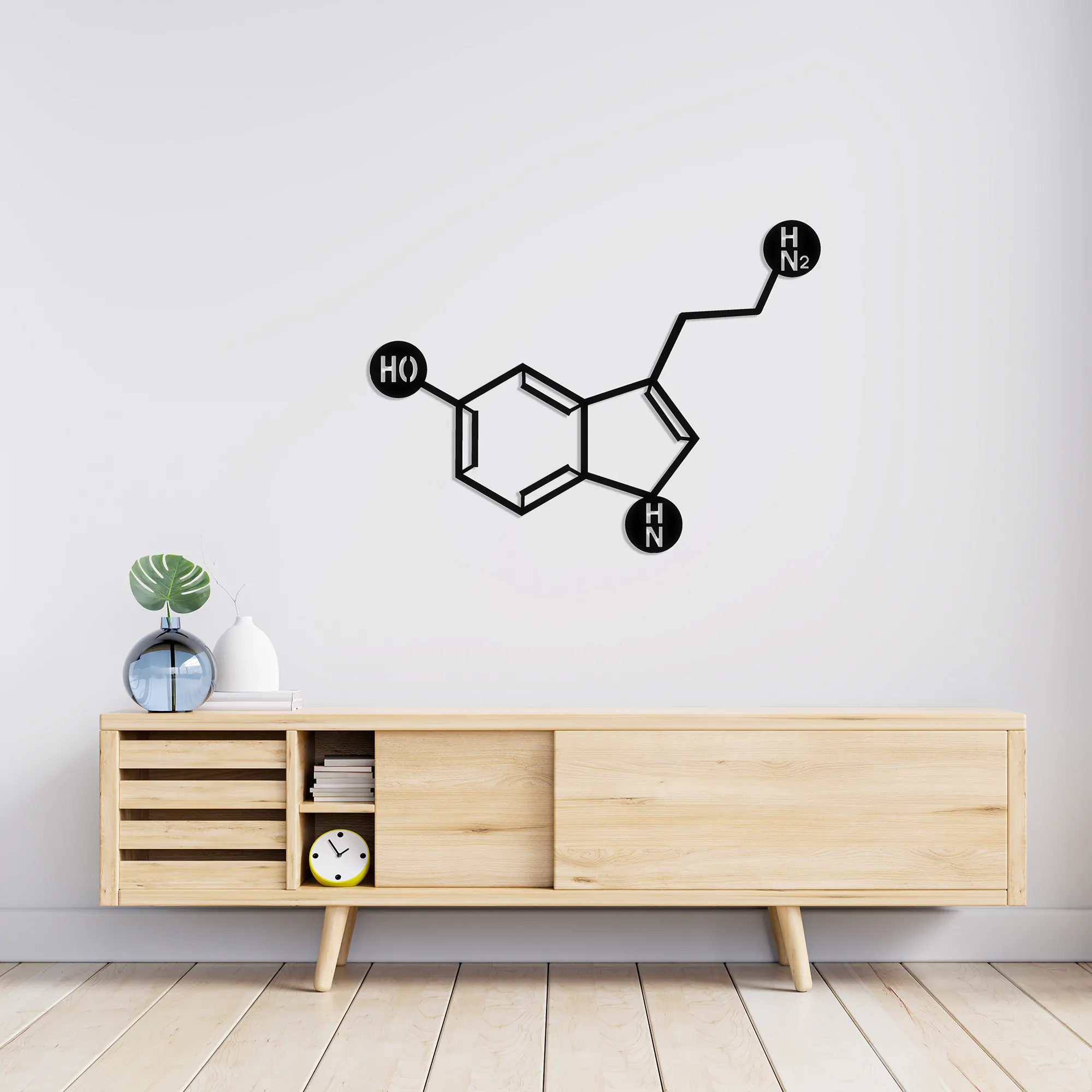 Serotonin Metal Wall Art