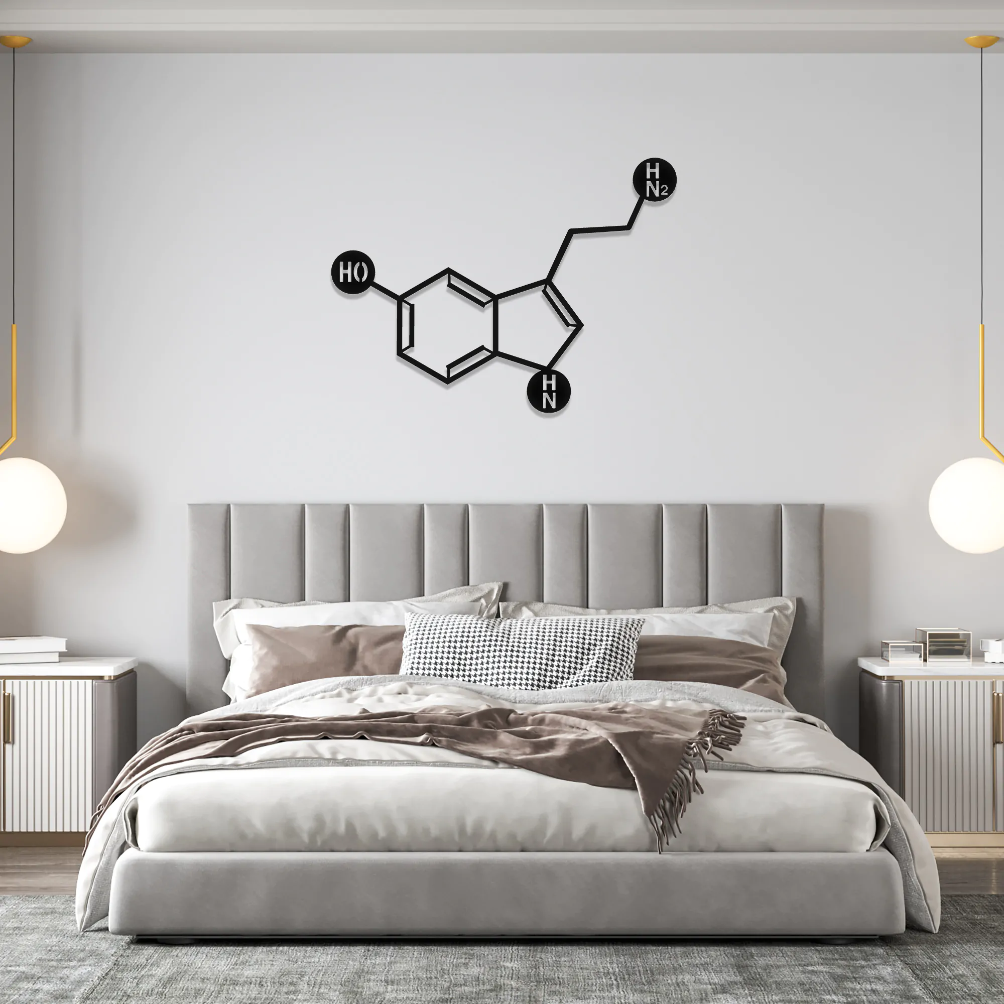 Serotonin Metal Wall Art