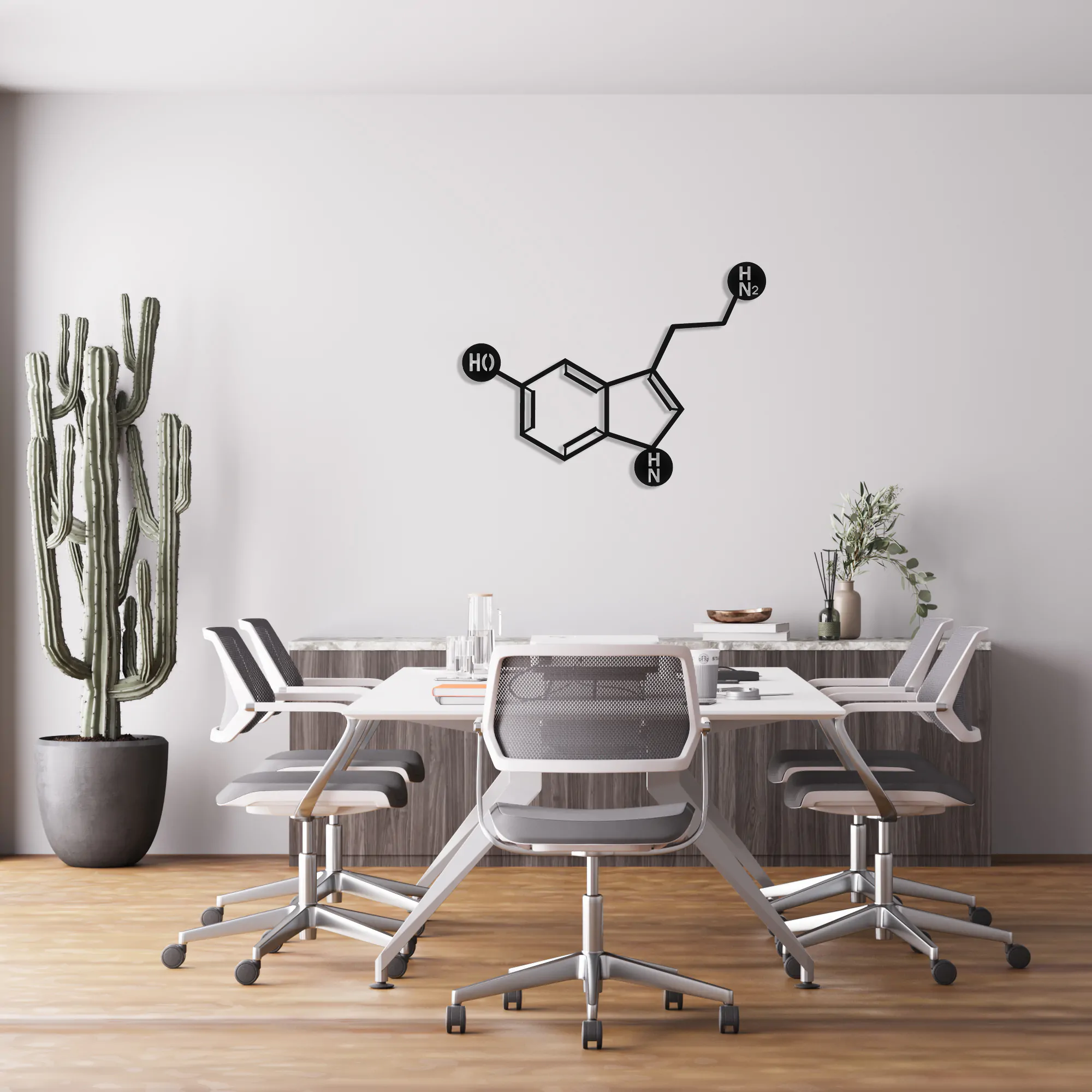 Serotonin Metal Wall Art