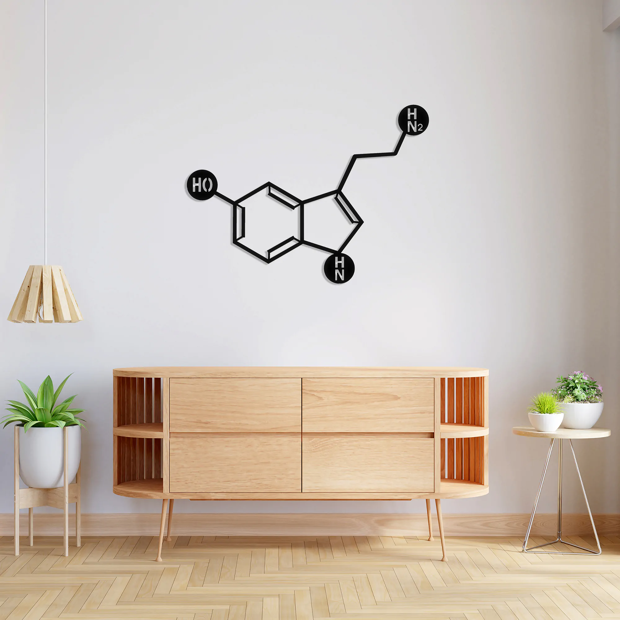 Serotonin Metal Wall Art