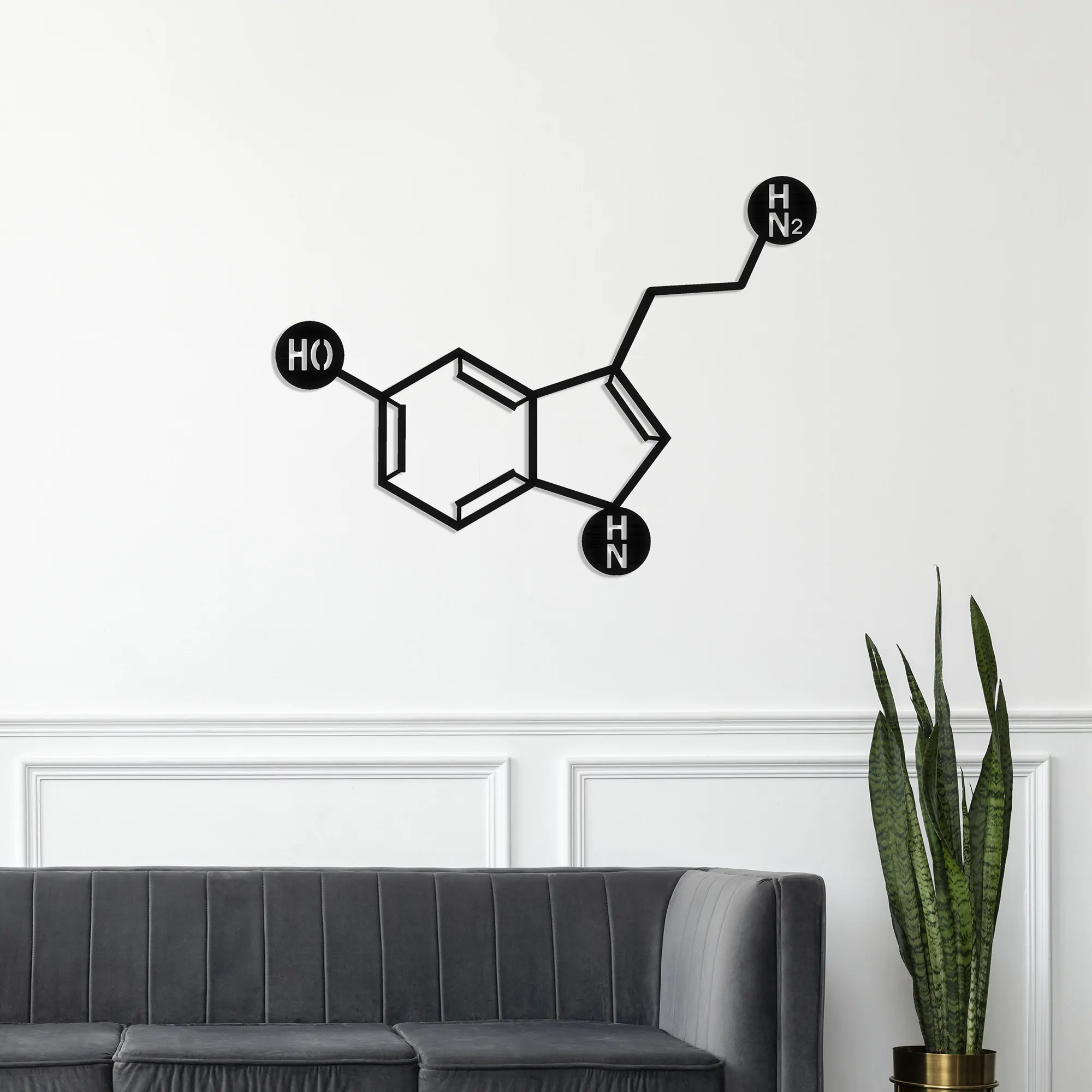 Serotonin Metal Wall Art