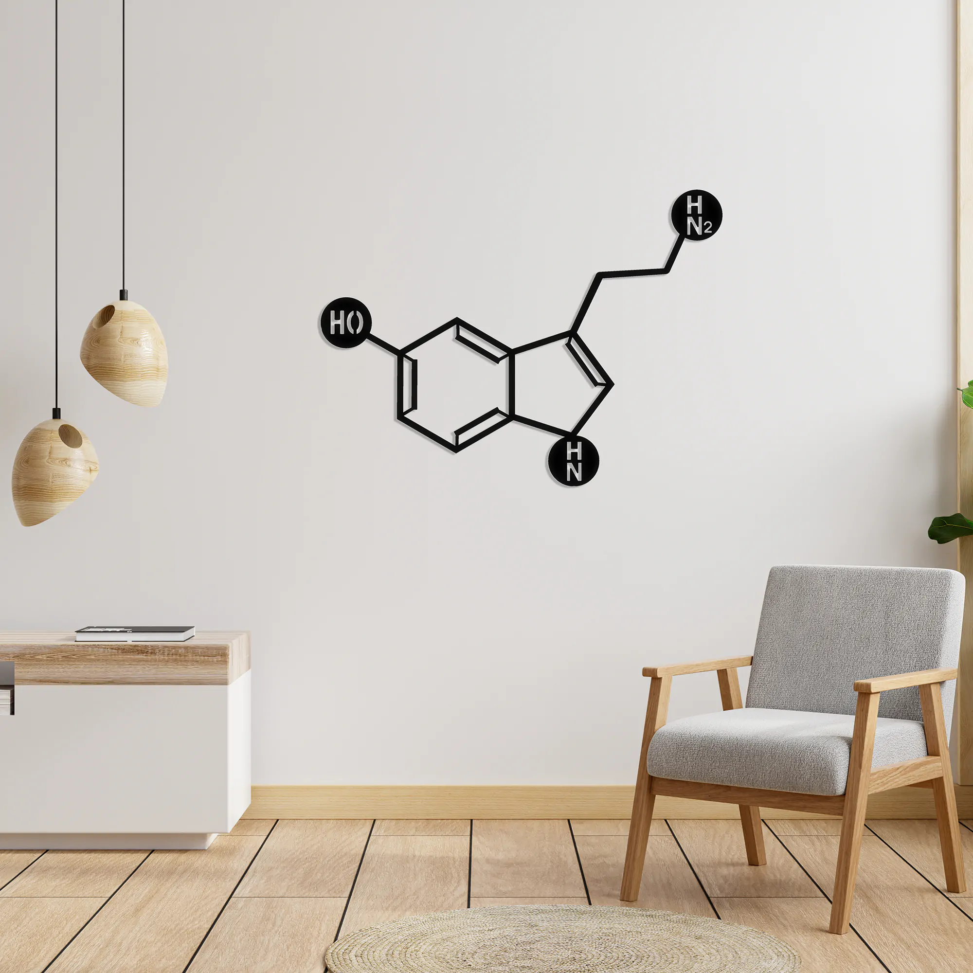 Serotonin Metal Wall Art