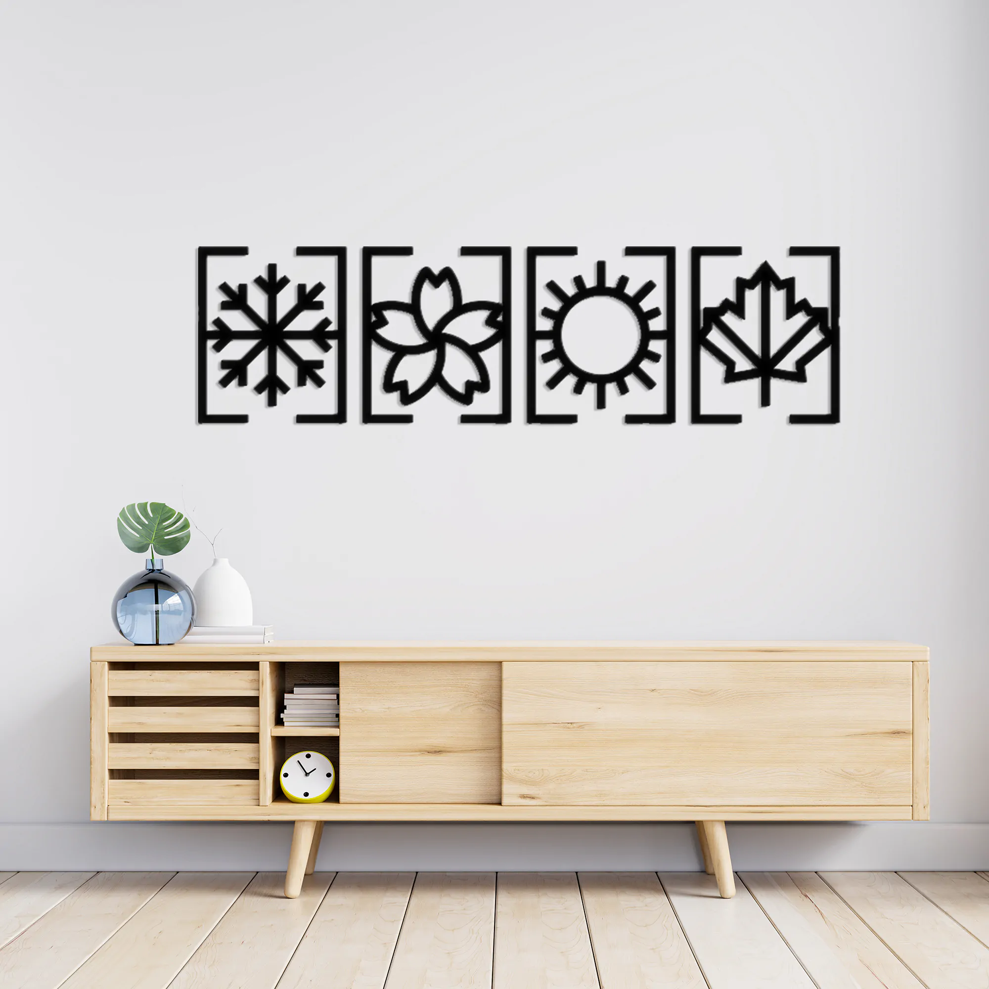 4 Seasons Metal Wall Art 