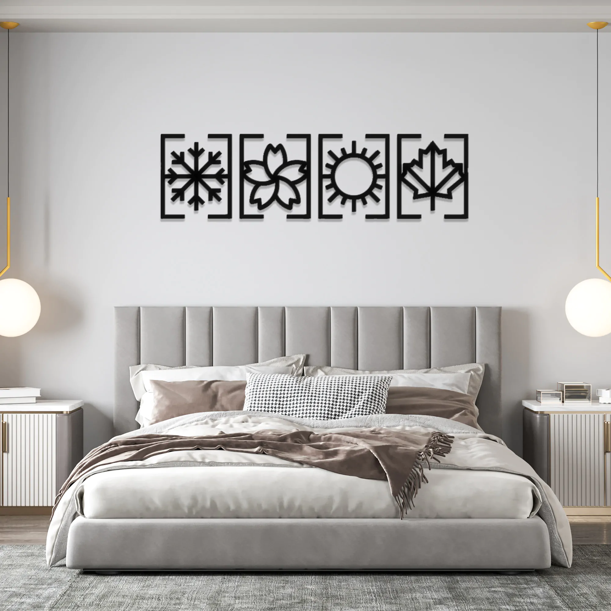 4 Seasons Metal Wall Art 