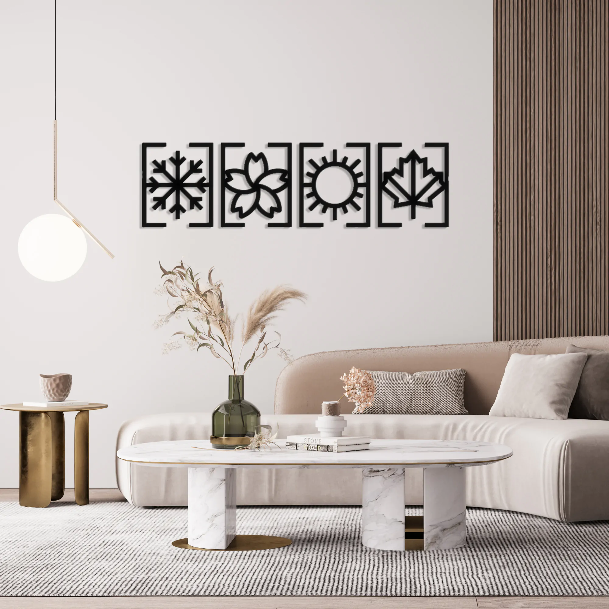 4 Seasons Metal Wall Art 