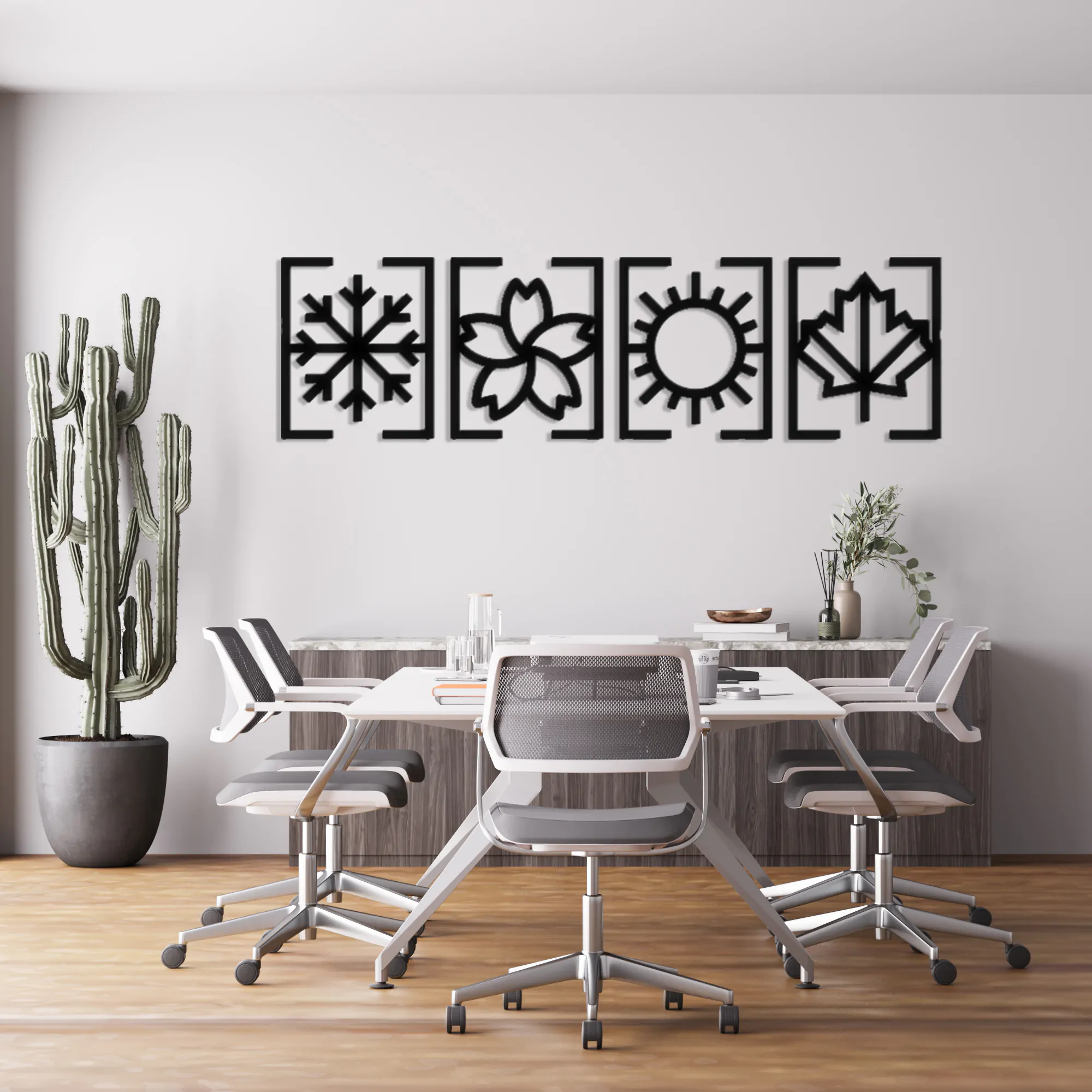 4 Seasons Metal Wall Art 