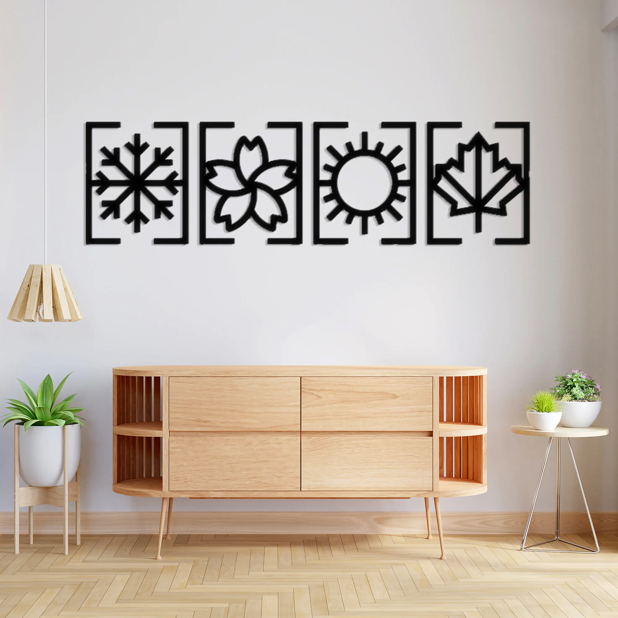 4 Seasons Metal Wall Art 