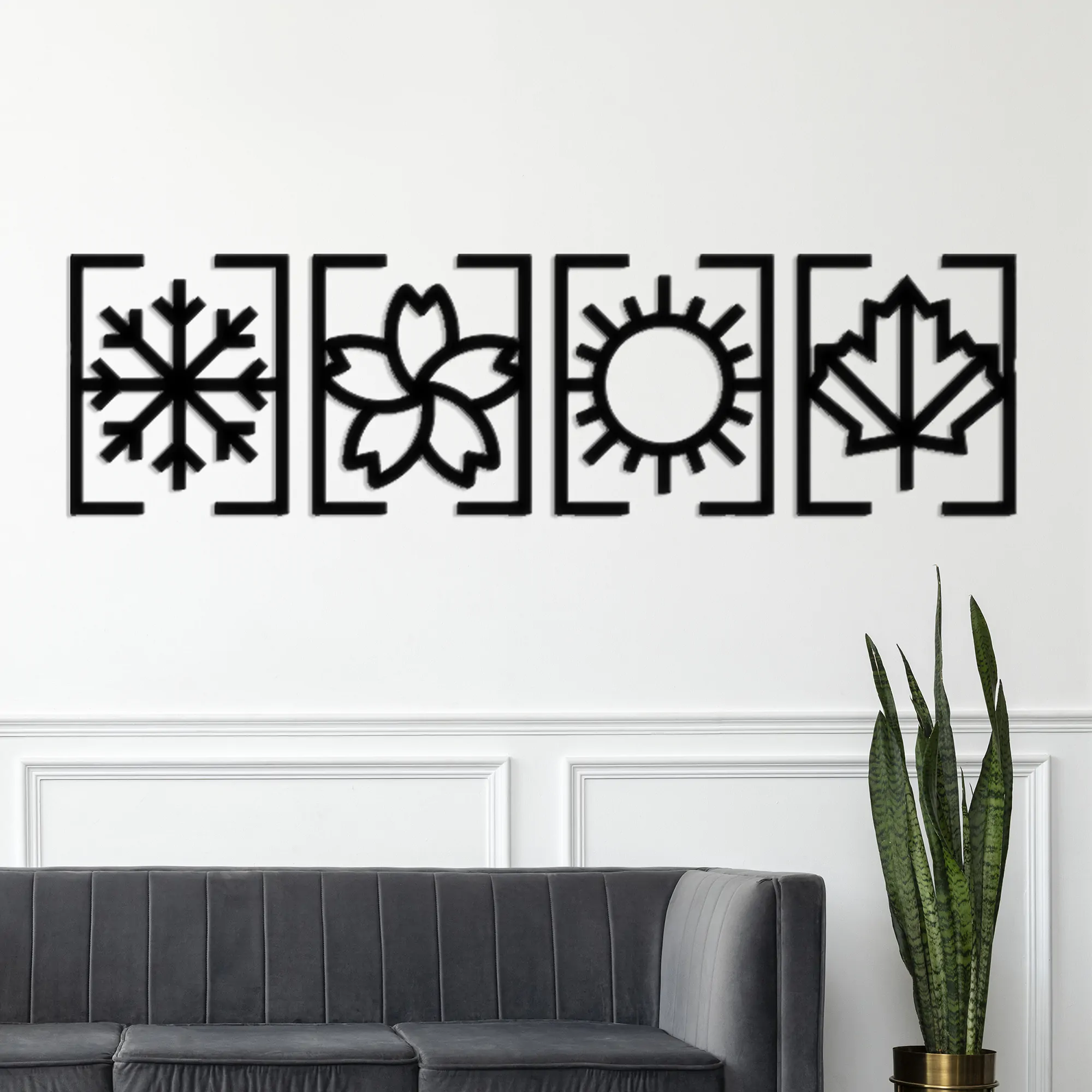 4 Seasons Metal Wall Art 