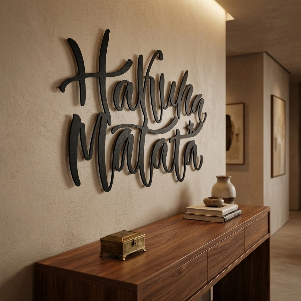 Hakuna Matata Metal Tablo