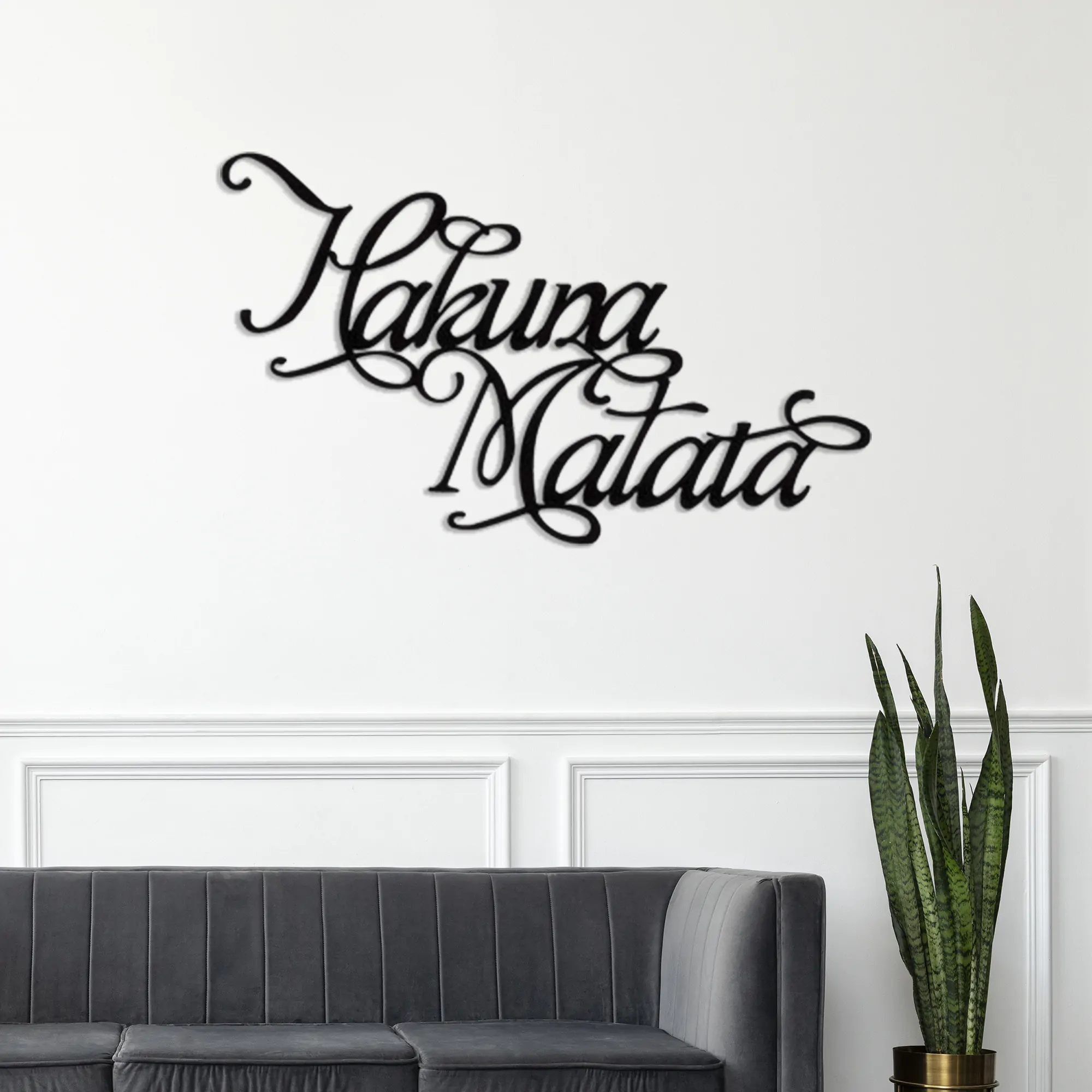 Hakuna Matata 2 Metal Tablo