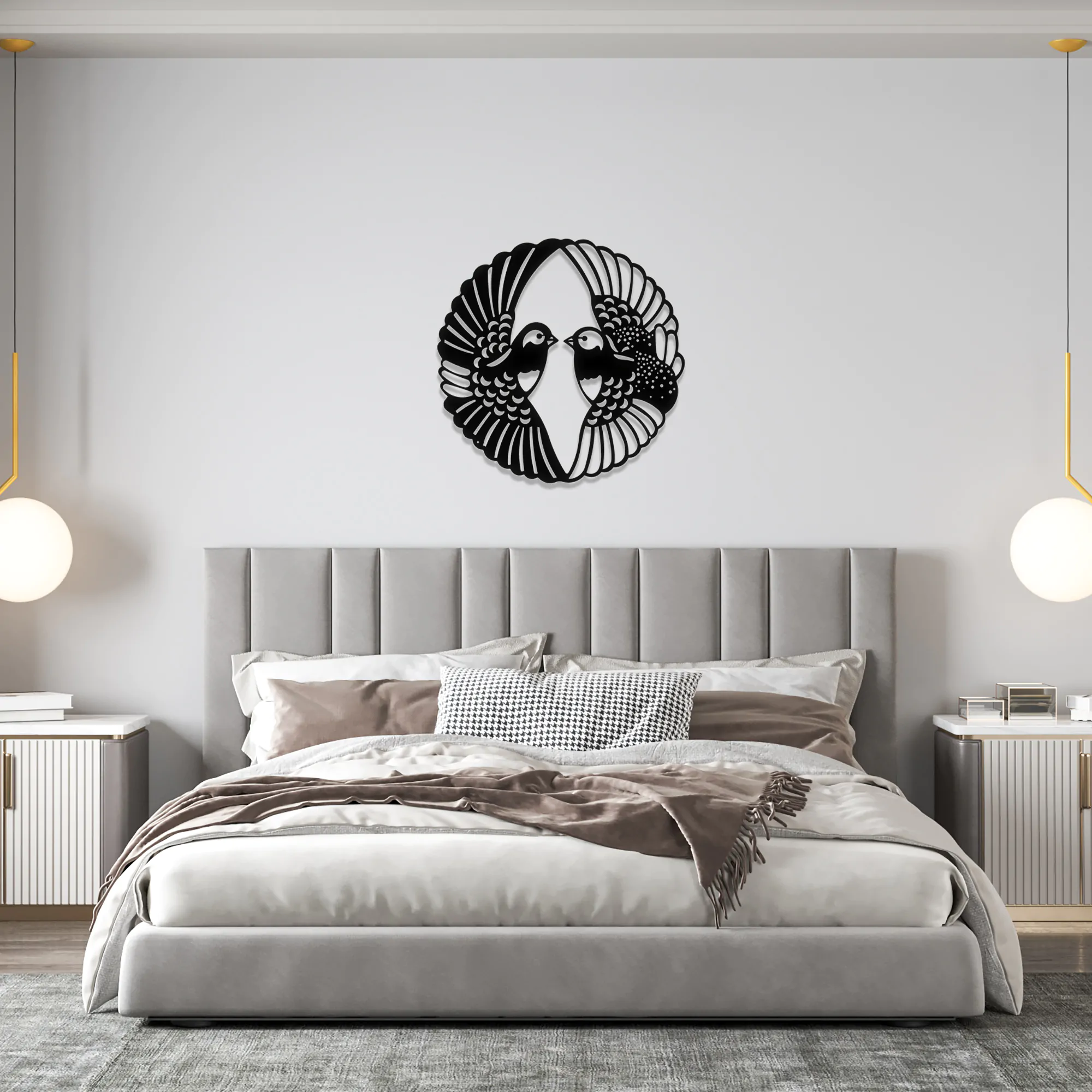 Love Bird Metal Wall Art