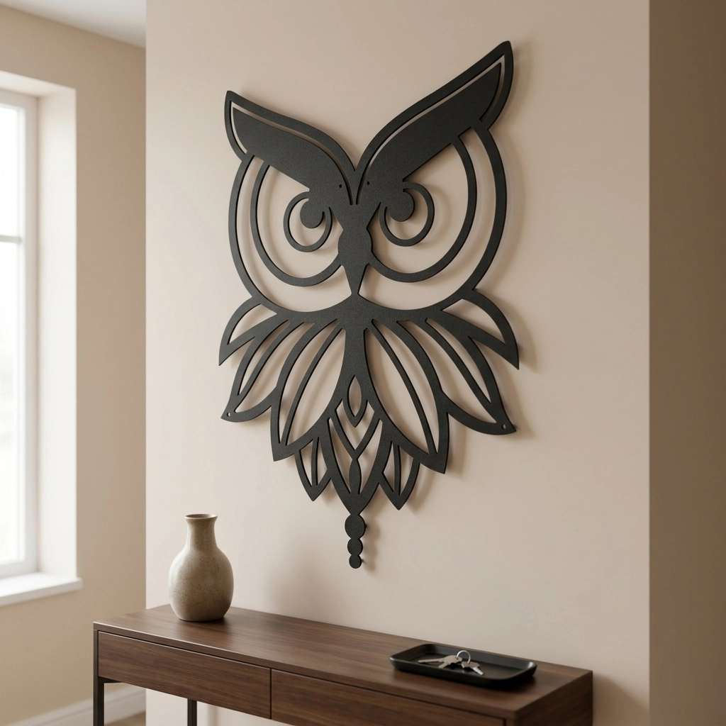 Owl 5 Metal Wall Art