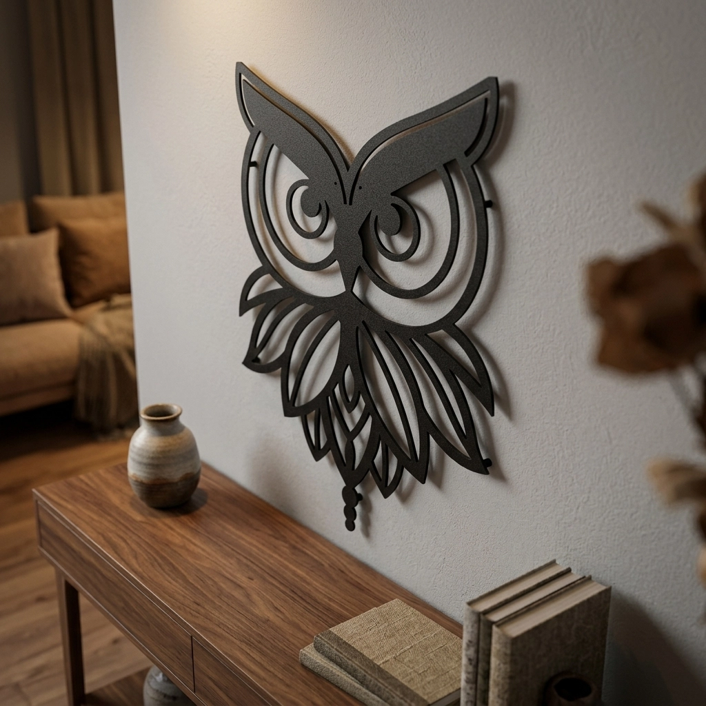 Owl 5 Metal Wall Art