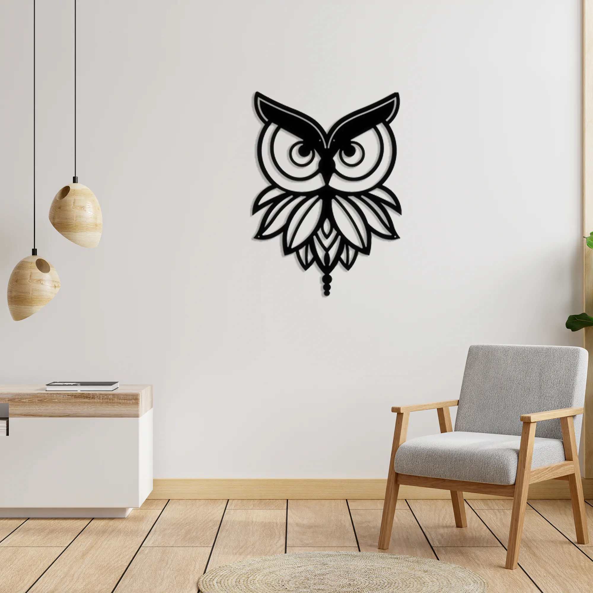 Owl 5 Metal Wall Art