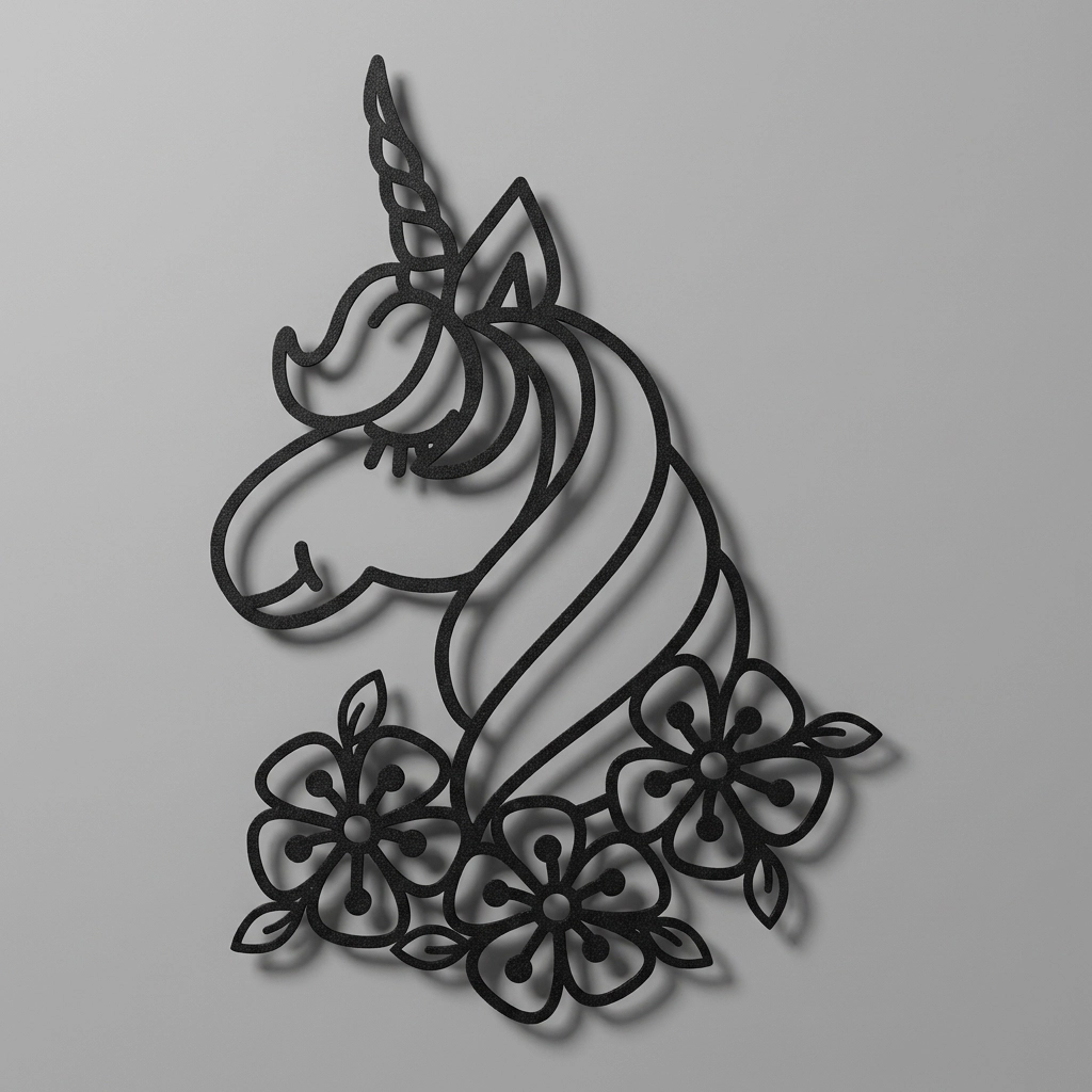 Unicorn Metal Wall Art