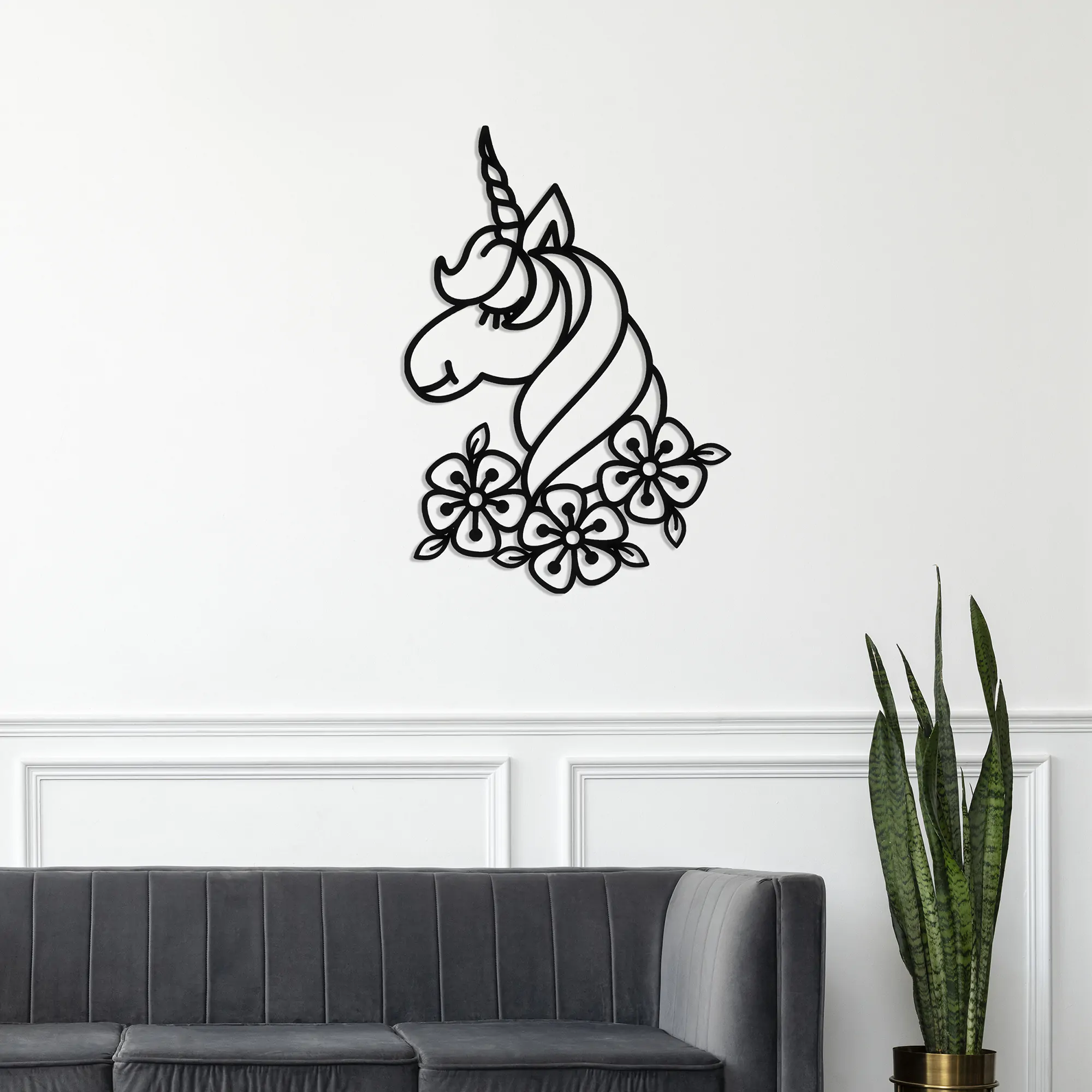 Unicorn Metal Wall Art