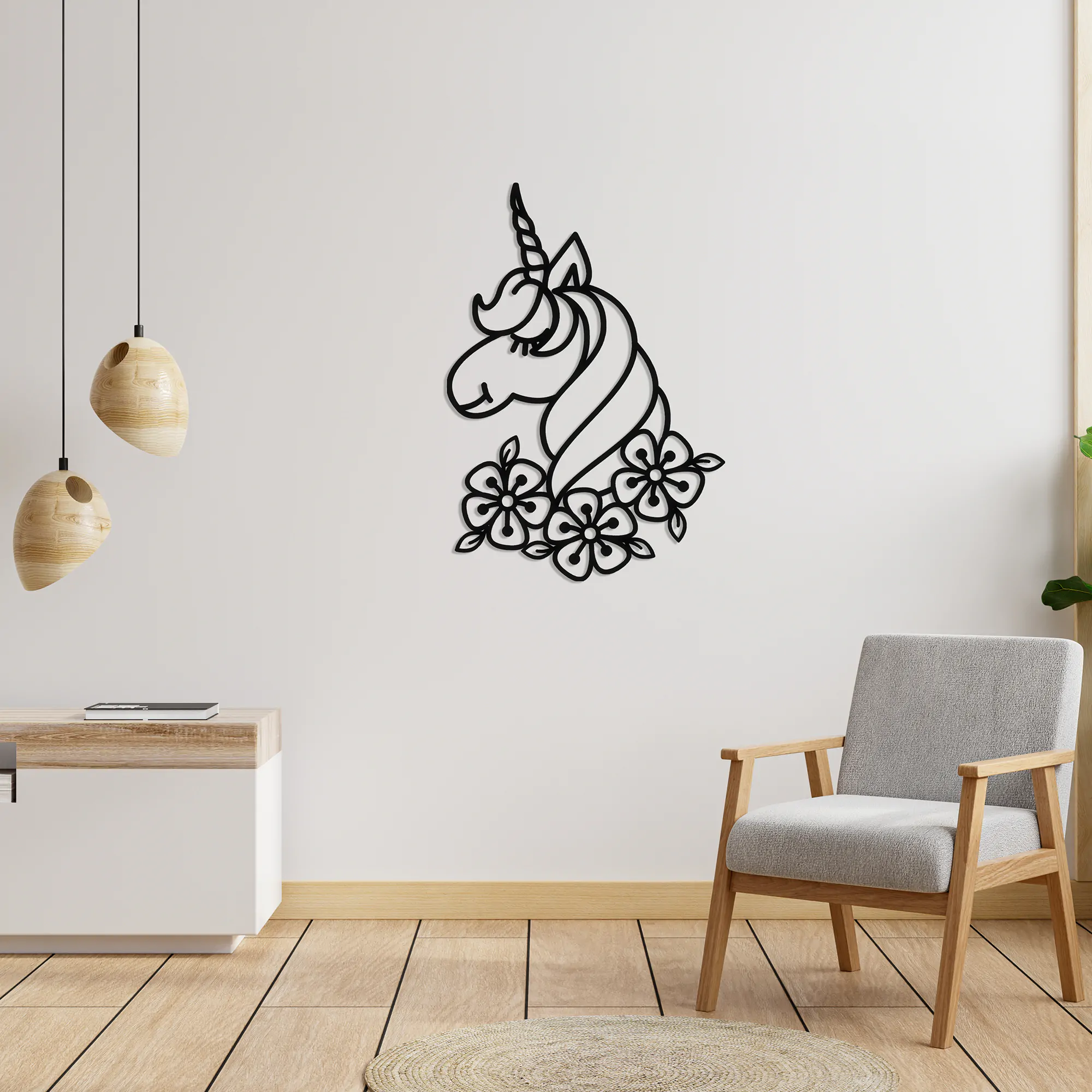 Unicorn Metal Wall Art