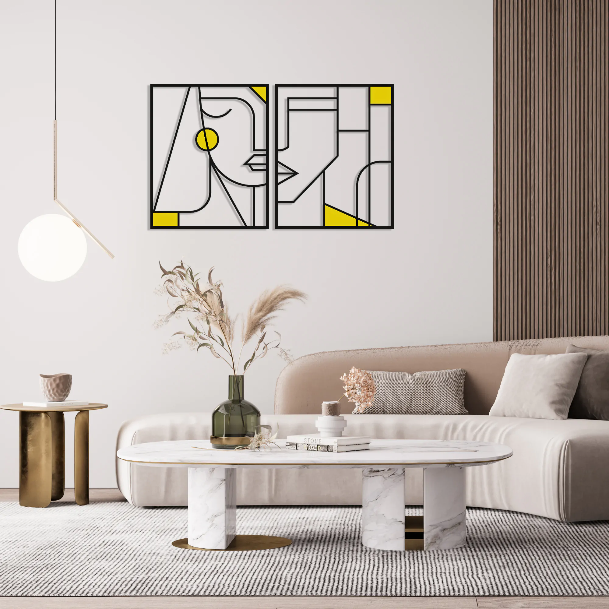 Abstract Love Metal Wall Art