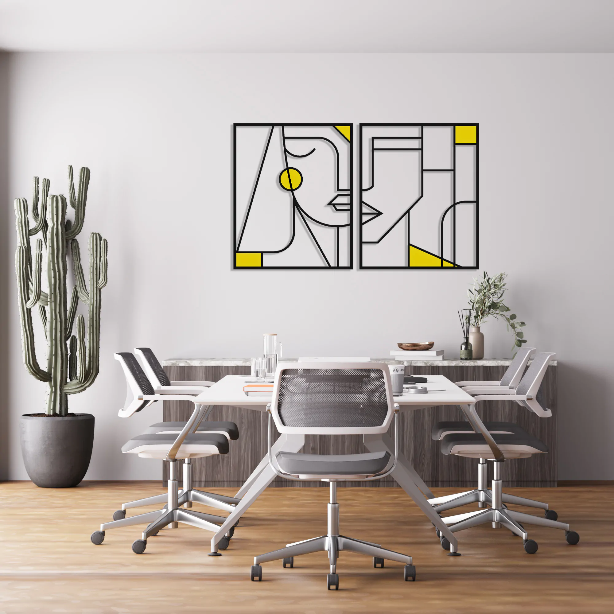 Abstract Love Metal Wall Art