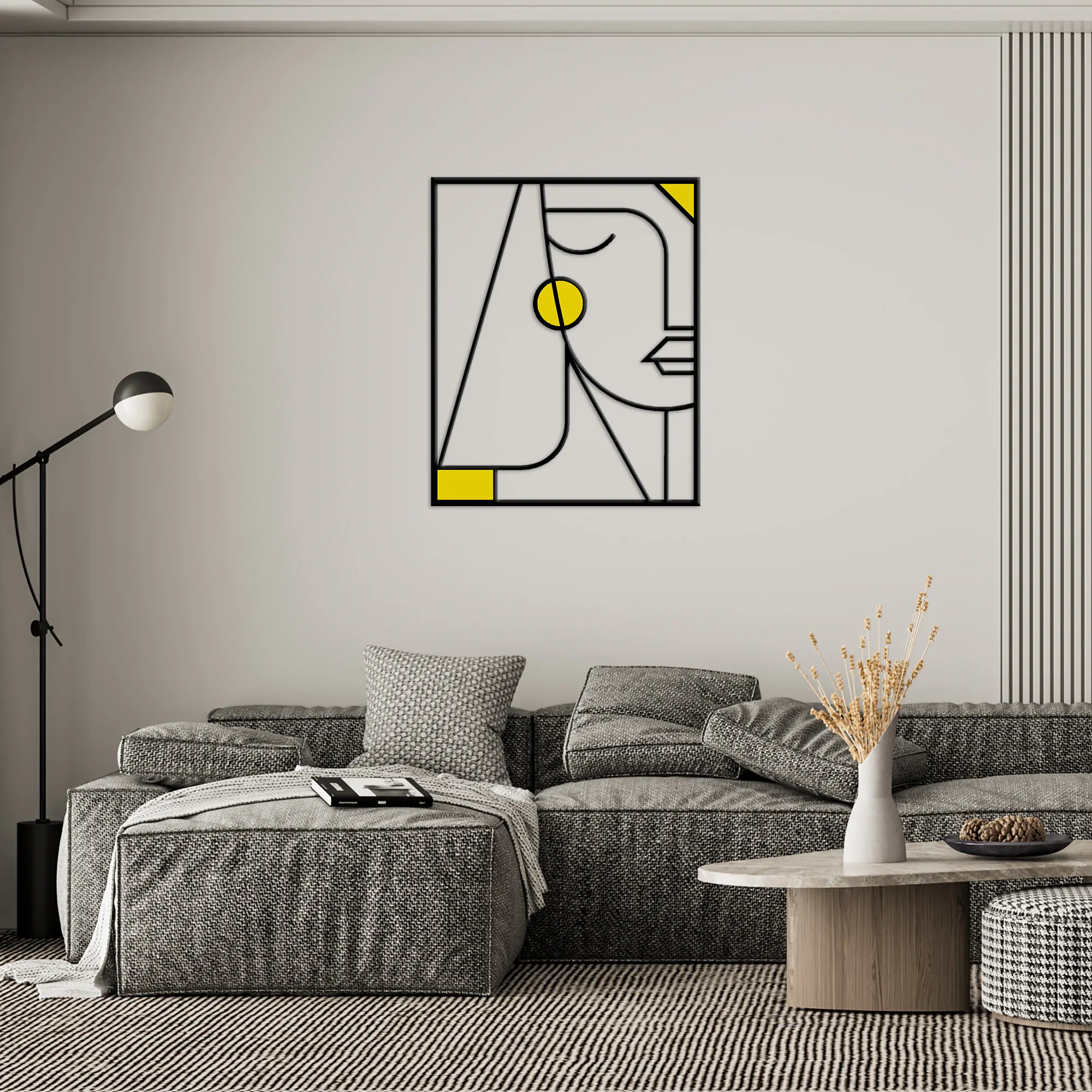 Abstract Love Woman Metal Wall Art