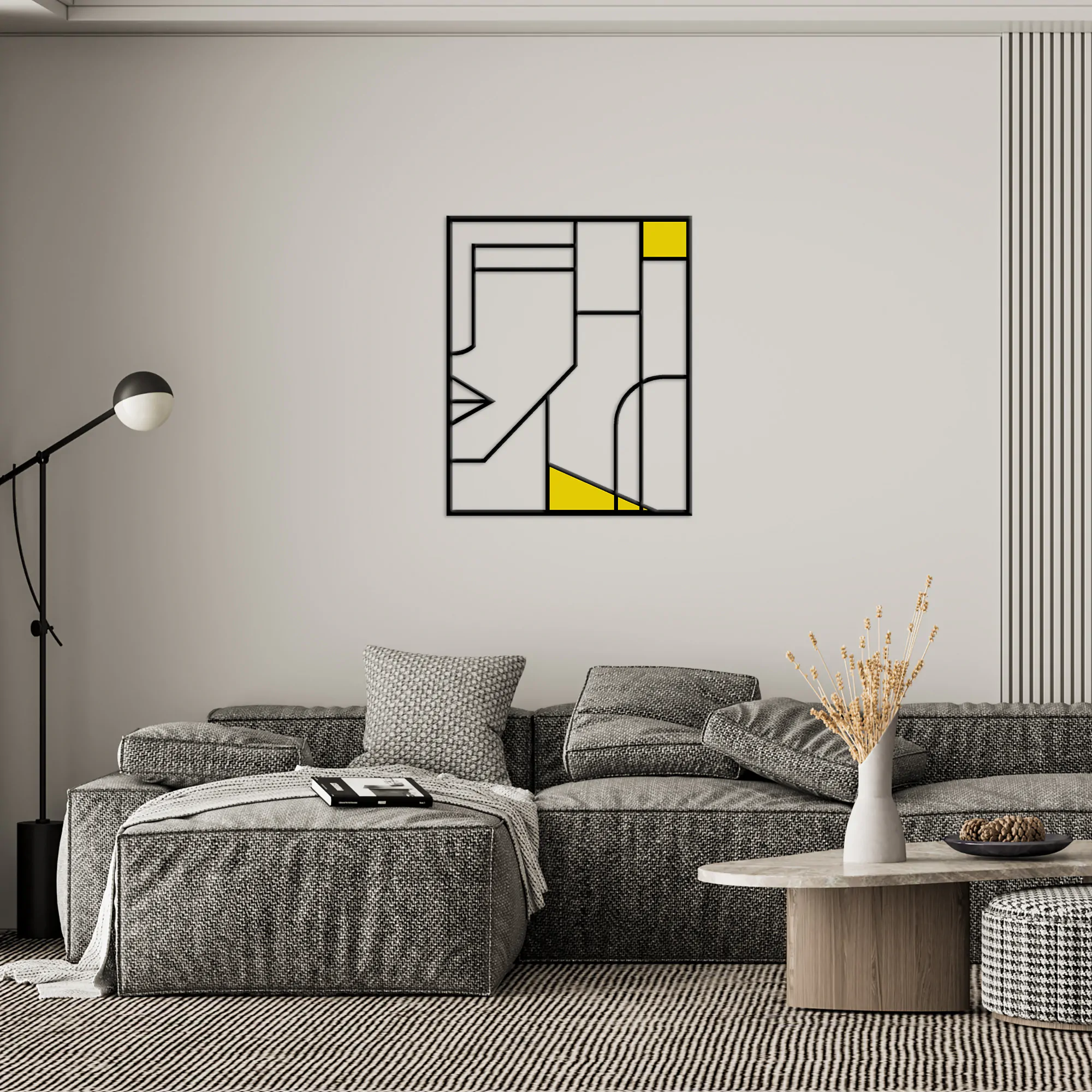 Abstract Love Male Metal Wall Art