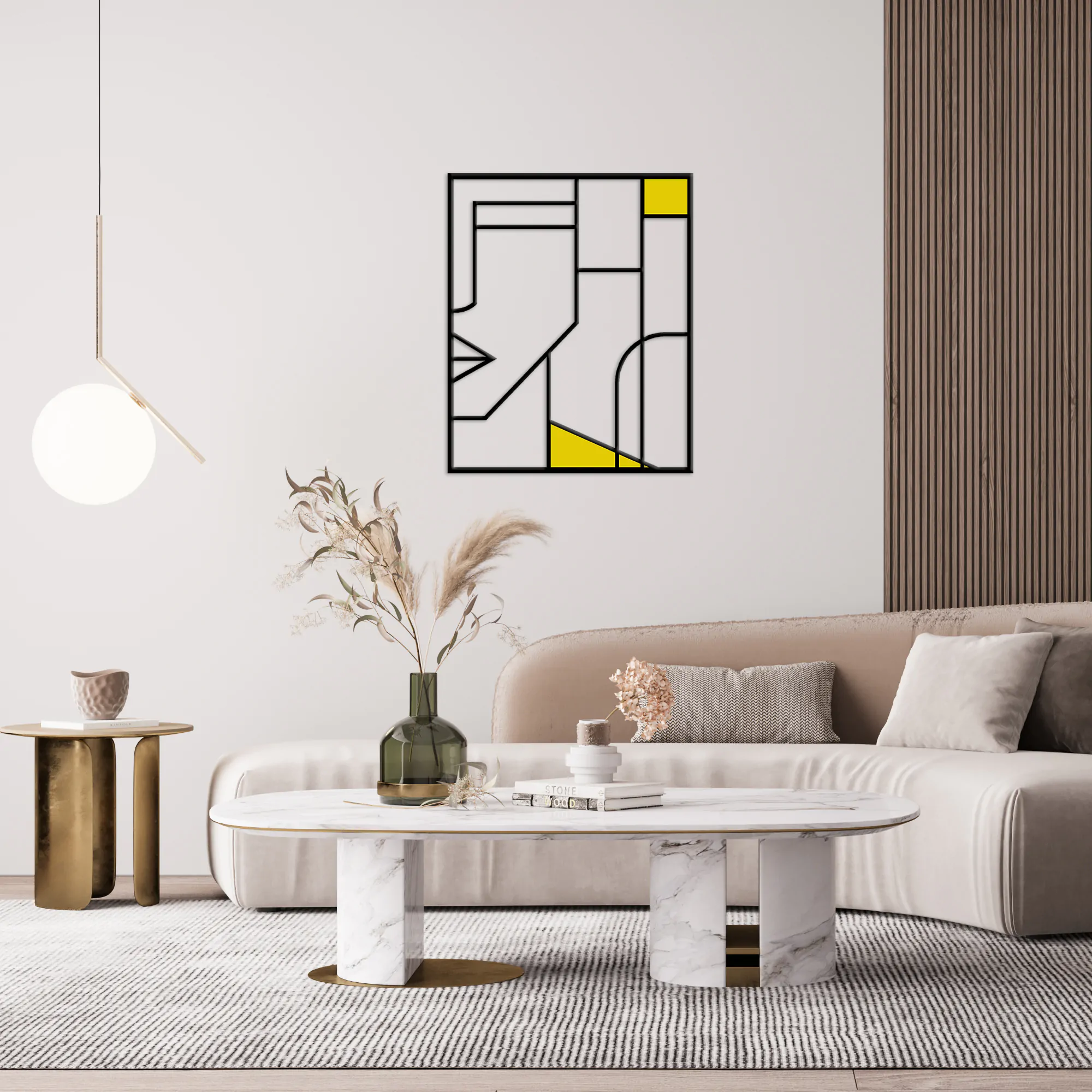 Abstract Love Male Metal Wall Art